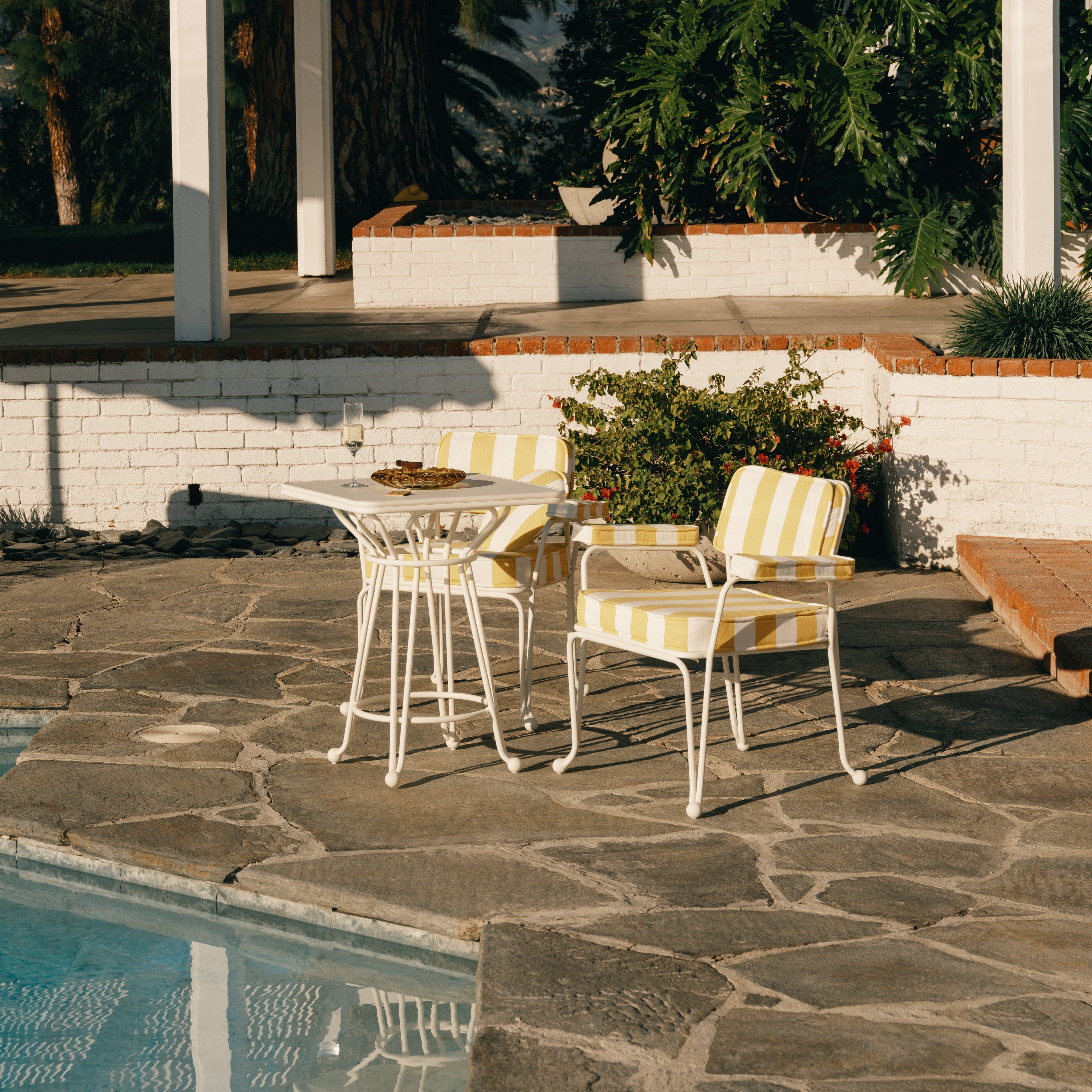 The Waterhouse Square Cafe Table - Antique White Waterhouse Cafe Table Business & Pleasure Co Aus 