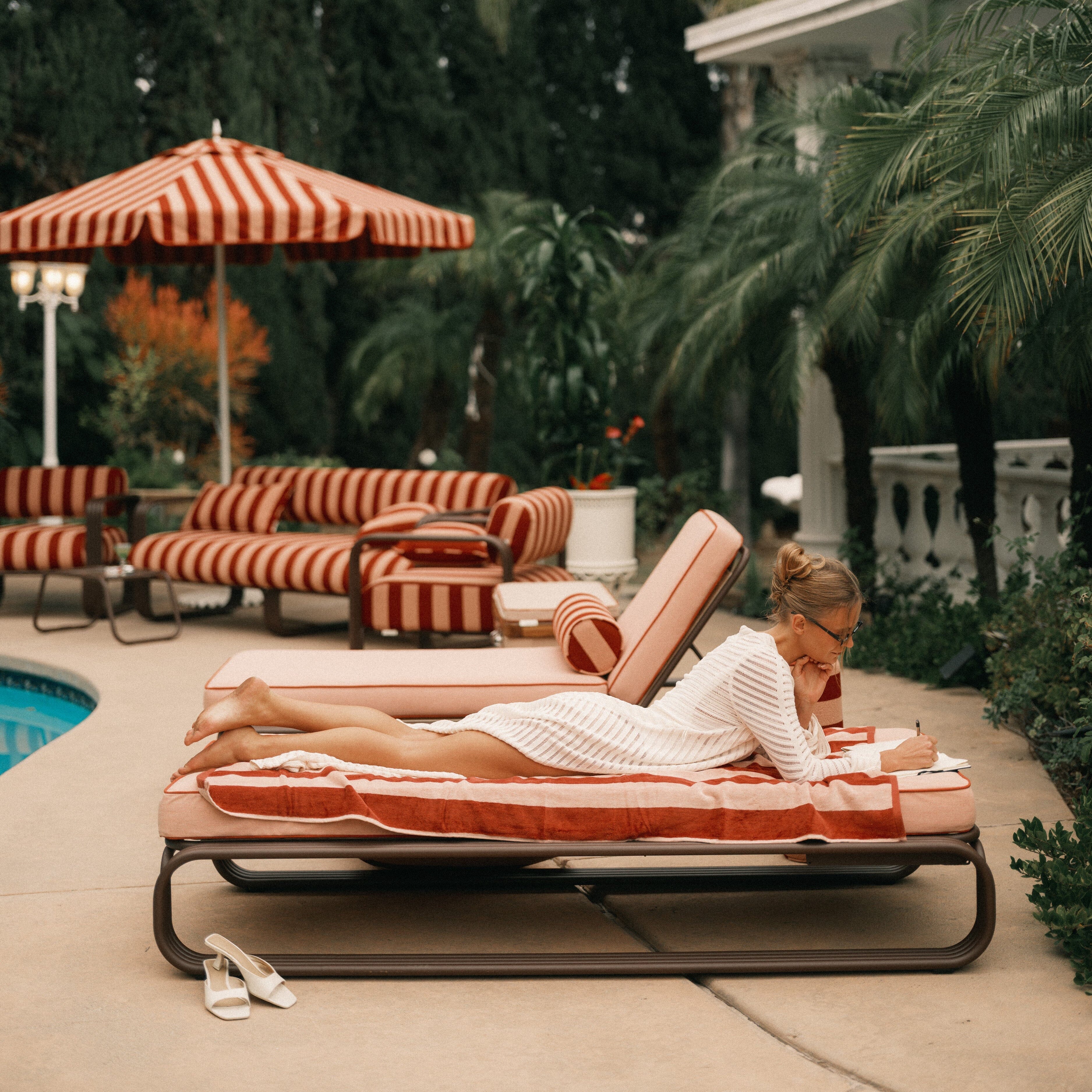 The Contini Sun Lounger - Frame - Merlot Contini Sun Lounger Business & Pleasure Co Aus 