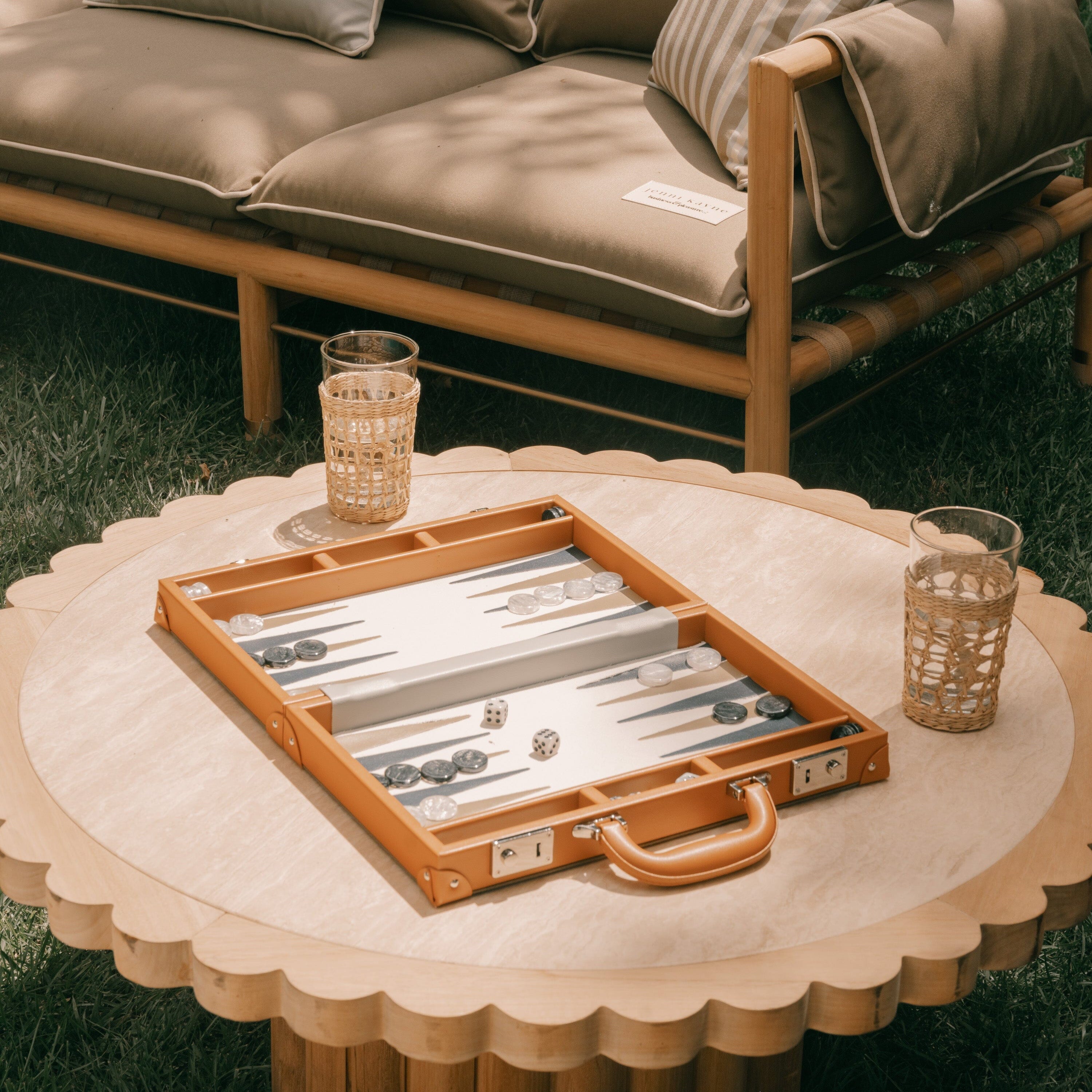 The Backgammon Set x Jenni Kayne Backgammon Set Business & Pleasure Co Aus 