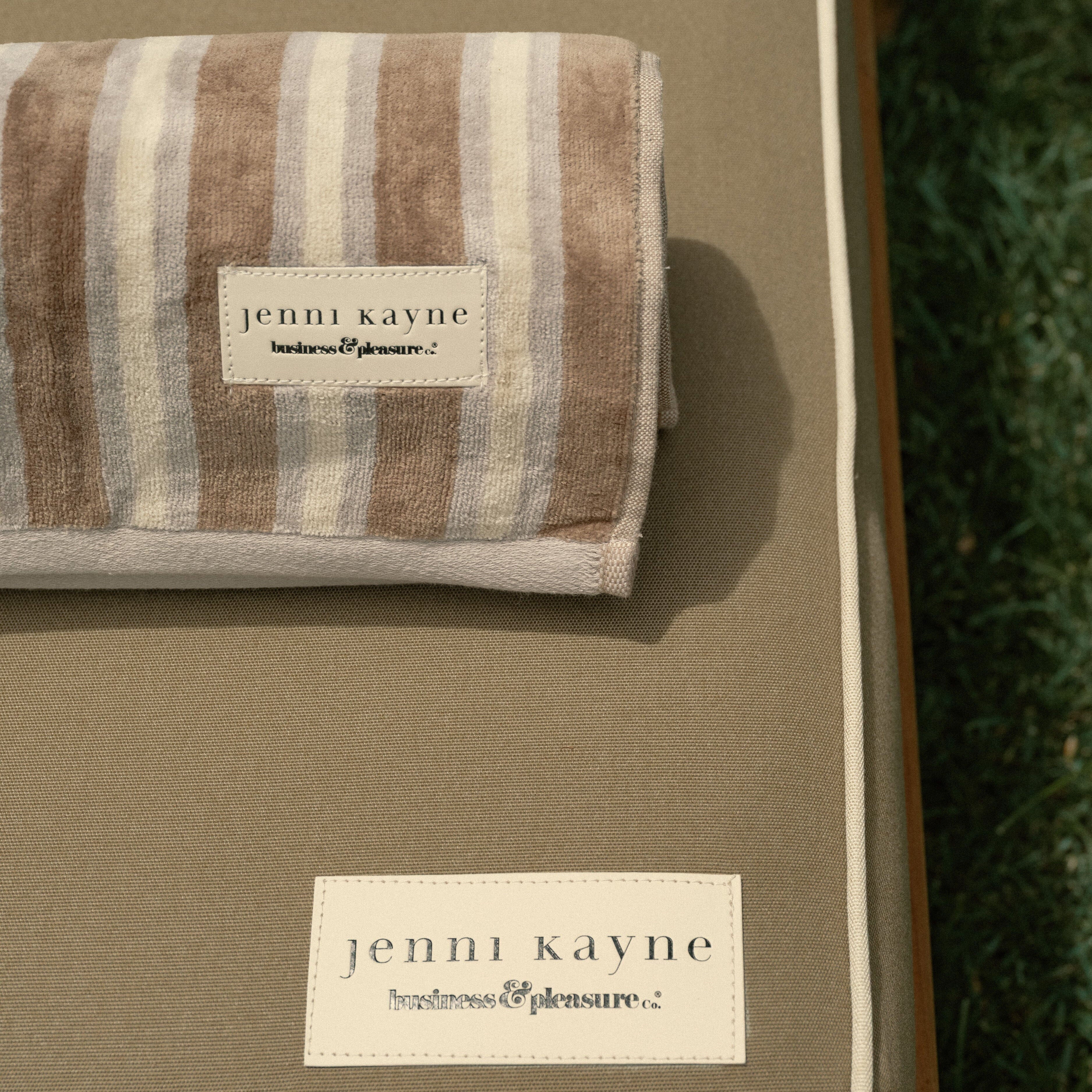 The Beach Towel x Jenni Kayne | California Stripe Beach Towel Business & Pleasure Co Aus 