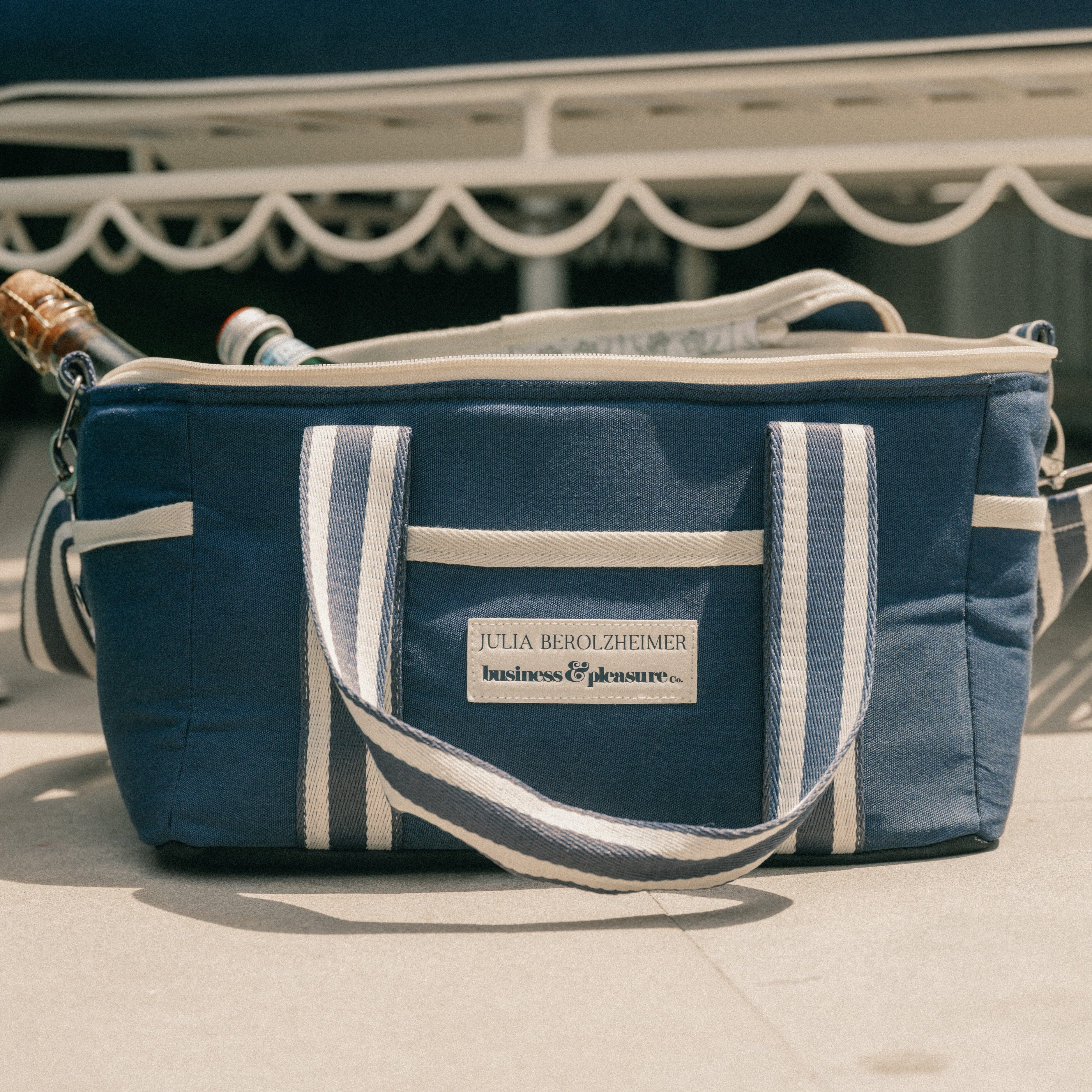 The Premium Cooler Bag x Julia Berolzheimer in Rivie Slate Premium Cooler Bag B&P Co. x Julia Berolzheimer 