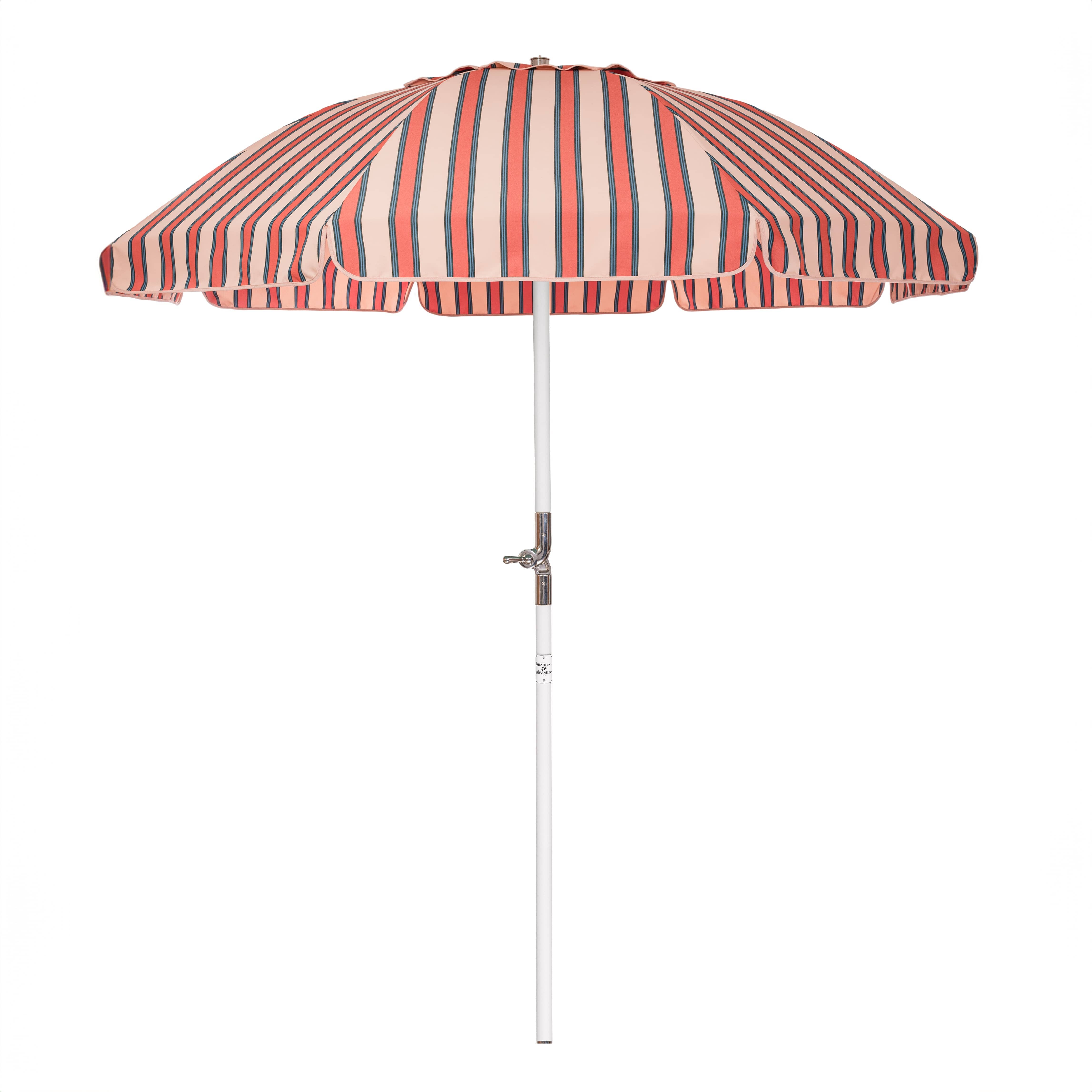 The Club Umbrella - Bistro Dusty Pink Stripe Club Umbrella Business & Pleasure Co Aus 