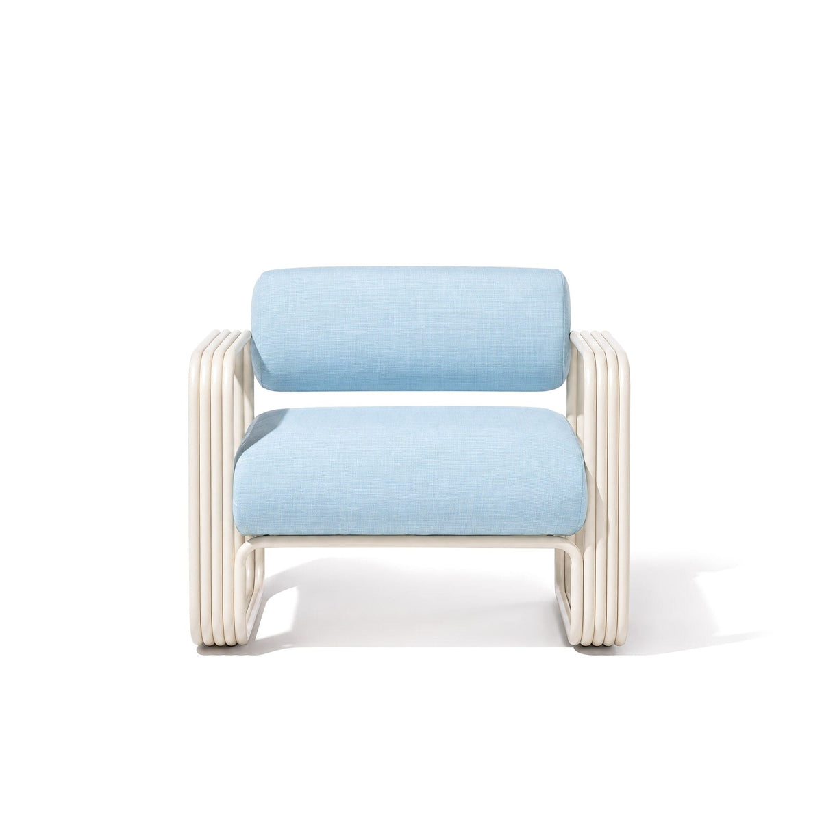 Contini Accent Chair in Sky Blue | Antique White Frame Contini Accent Chair Kit Business & Pleasure Co Aus 
