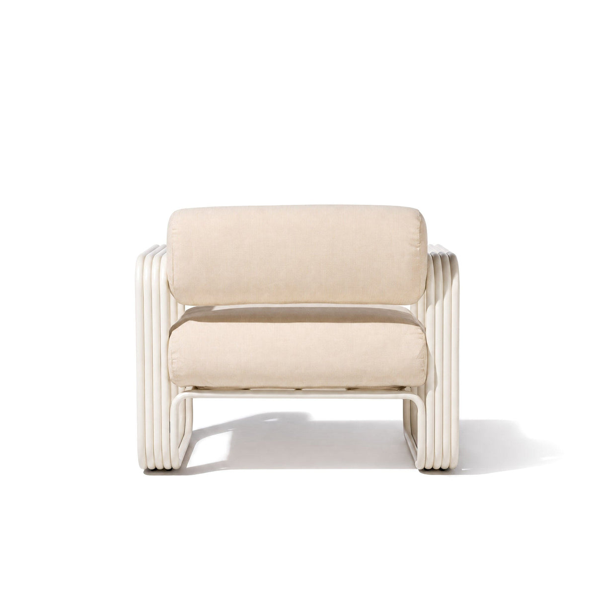 Contini Accent Chair in Tiki Natural | Antique White Frame Contini Accent Chair Kit Business & Pleasure Co Aus 