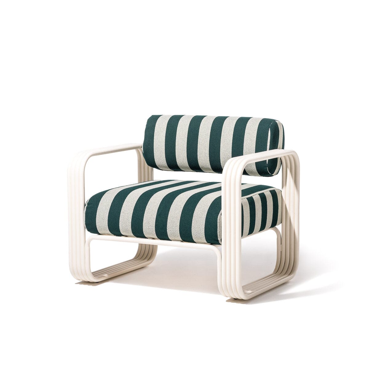 Product image of The Contini Accent Chair Slip Cover Set - Terry Green Stripe Contini Accent Chair Slip Cover Business & Pleasure Co Aus 