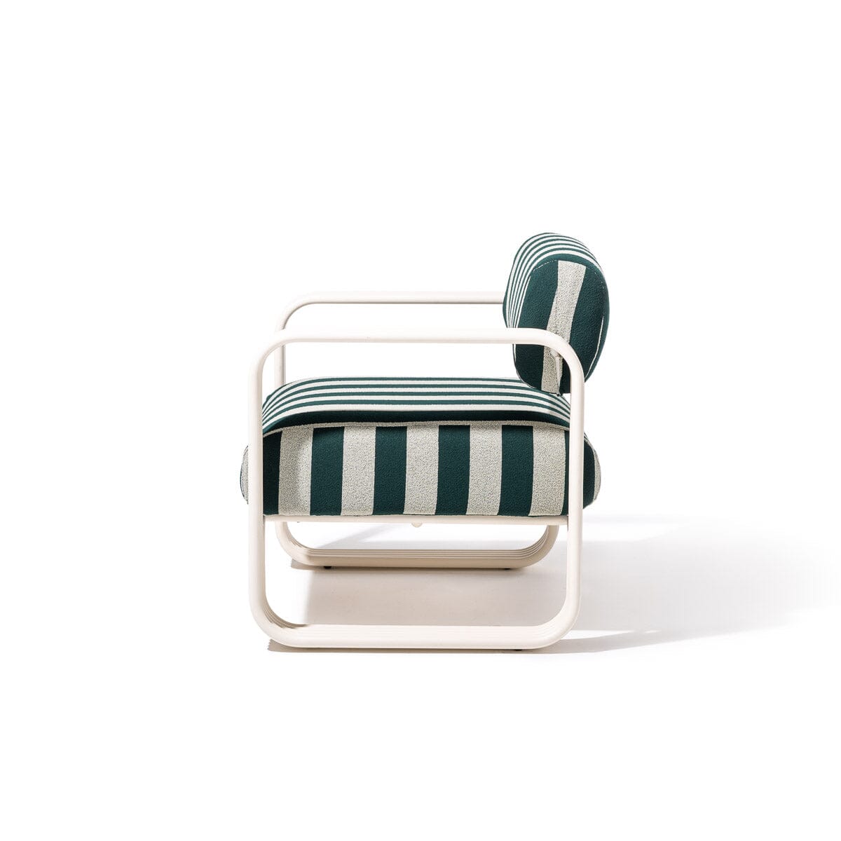 The Contini Accent Chair Slip Cover Set - Terry Green Stripe Contini Accent Chair Slip Cover Business & Pleasure Co Aus 