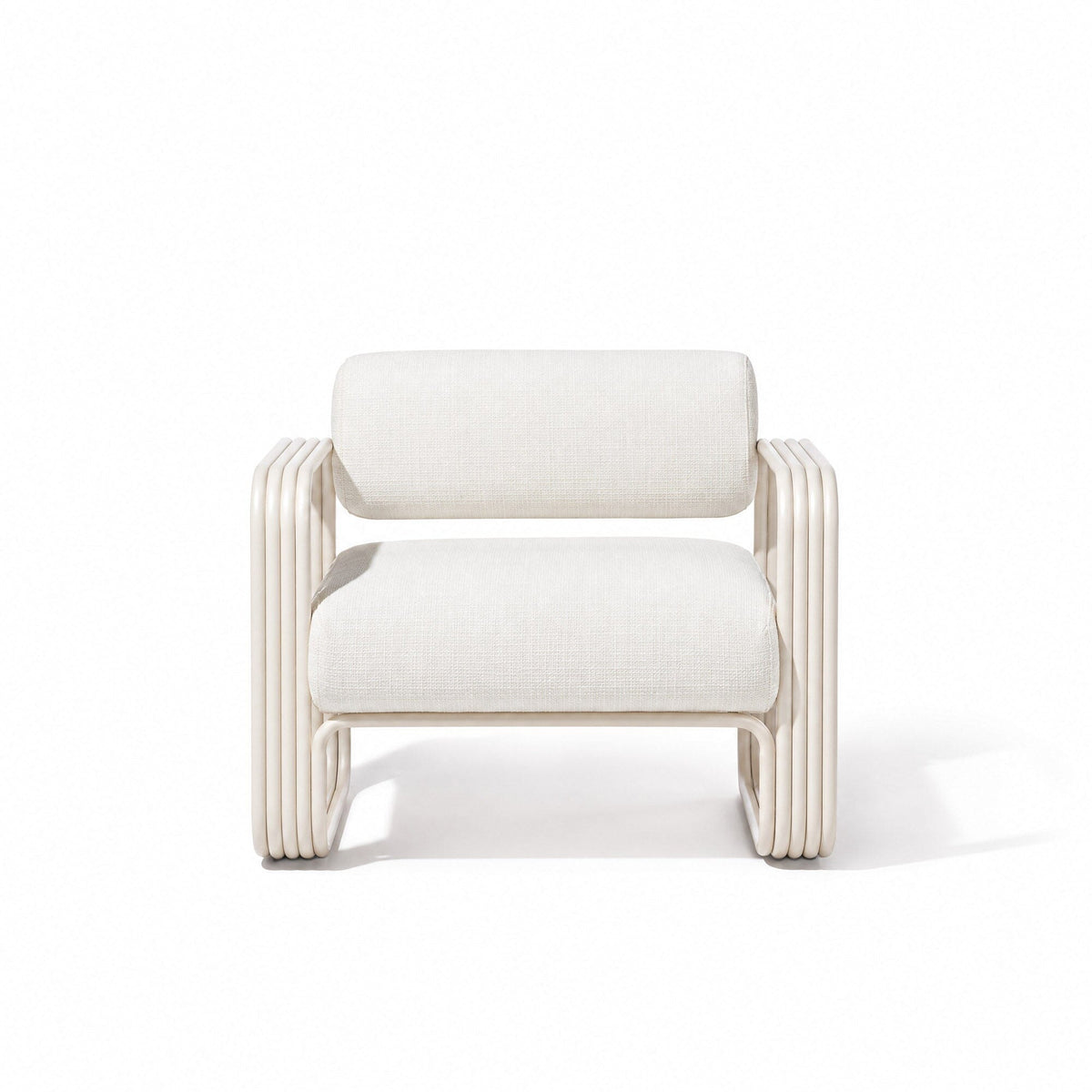 Contini Accent Chair in Boucle Antique White | Antique White Frame Contini Accent Chair Kit Business & Pleasure Co Aus 