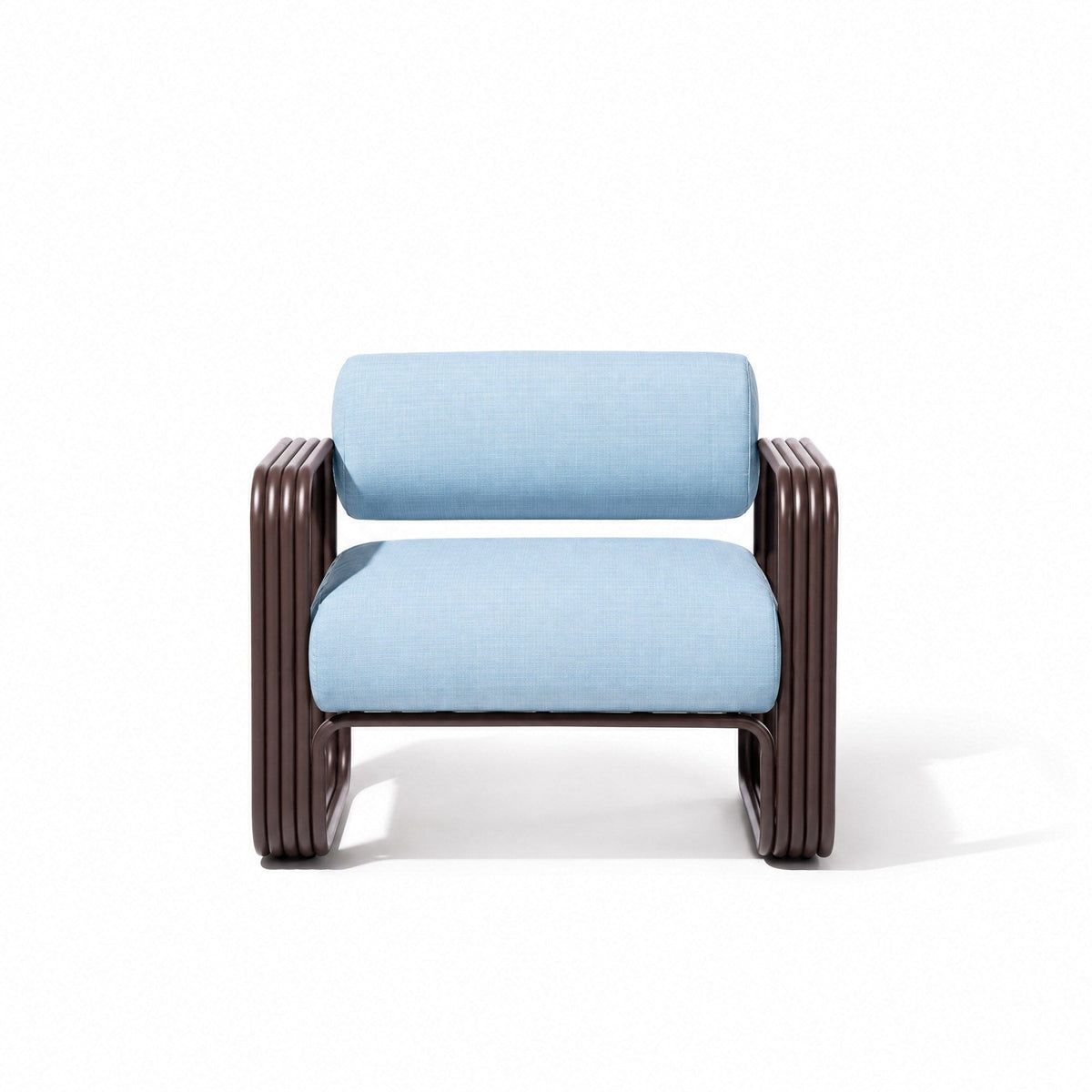 Contini Accent Chair in Sky Blue | Merlot Frame Contini Accent Chair Kit Business & Pleasure Co Aus 