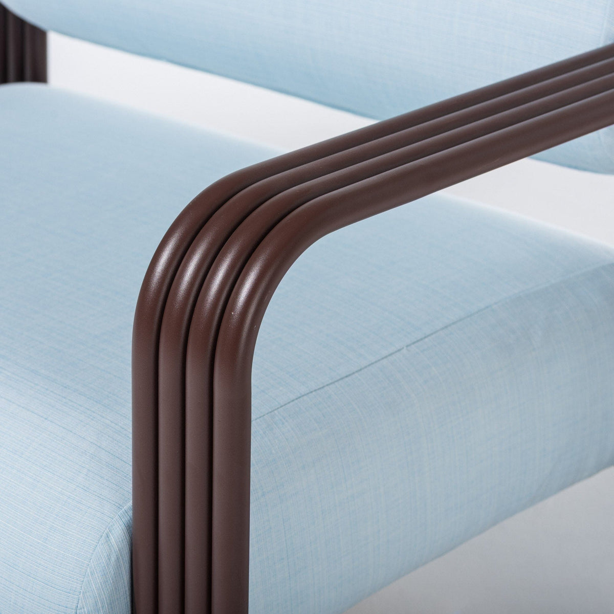 Contini Accent Chair in Sky Blue | Merlot Frame Contini Accent Chair Kit Business & Pleasure Co Aus 