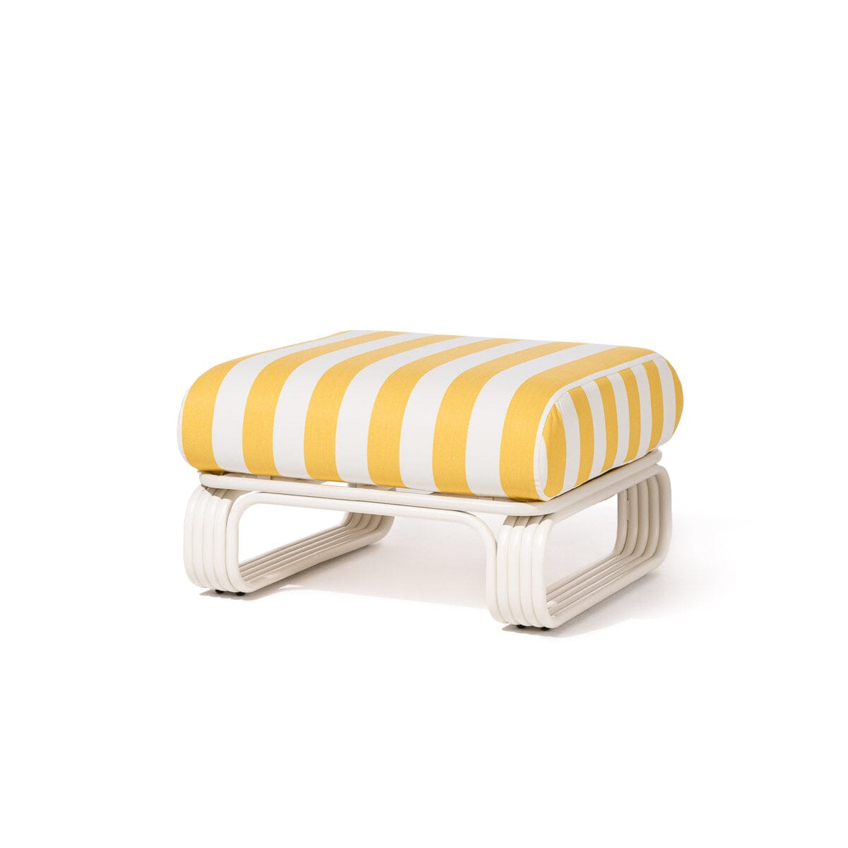 Product image of Contini Ottoman Kit - Antique White & Crew Mimosa Yellow Stripe Contini Ottoman Kit Business & Pleasure Co Aus 