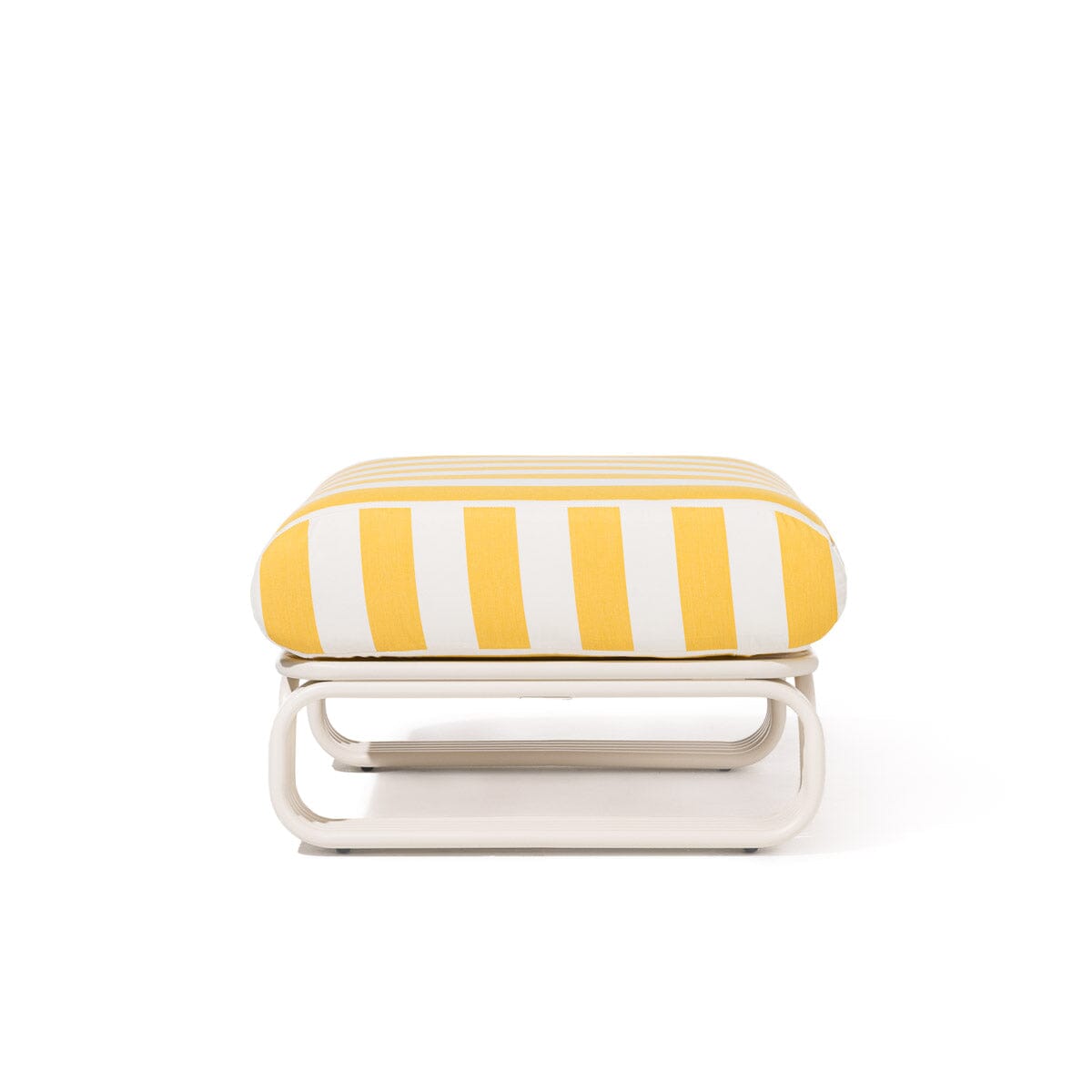Contini Ottoman Kit - Antique White & Crew Mimosa Yellow Stripe Contini Ottoman Kit Business & Pleasure Co Aus 
