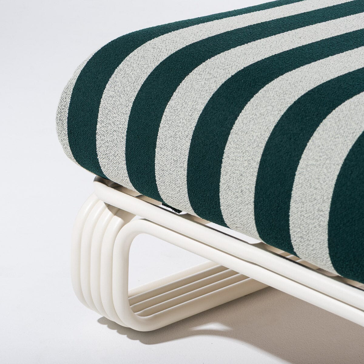 Contini Ottoman Kit - Antique White & Terry Green Stripe Contini Ottoman Kit Business & Pleasure Co Aus 