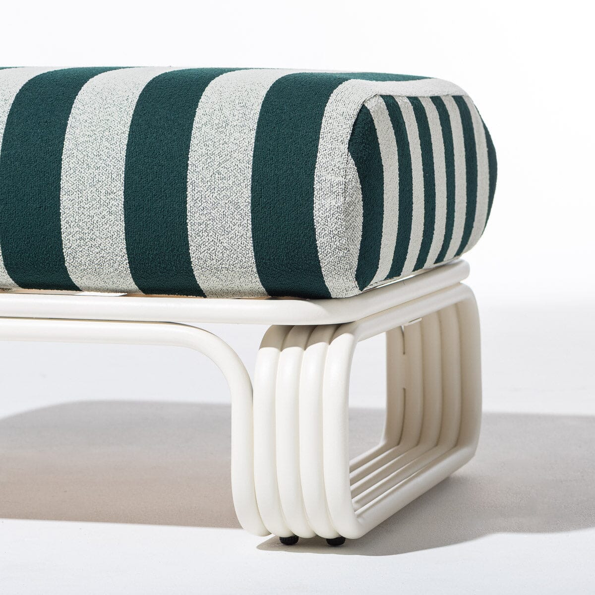 Contini Ottoman Kit - Antique White & Terry Green Stripe Contini Ottoman Kit Business & Pleasure Co Aus 
