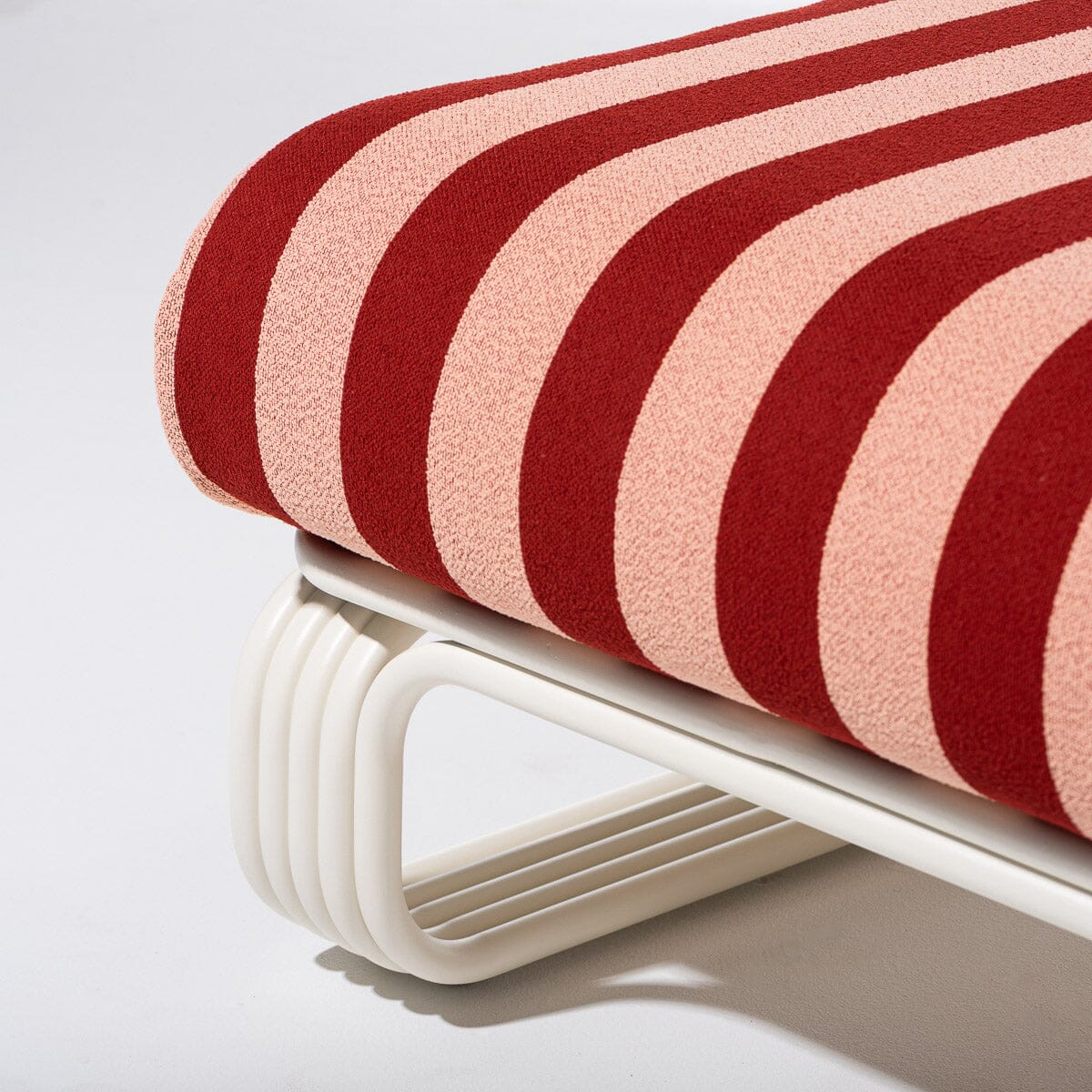 Contini Ottoman Kit - Antique White & Terry Terracotta Stripe Contini Ottoman Kit Business & Pleasure Co Aus 