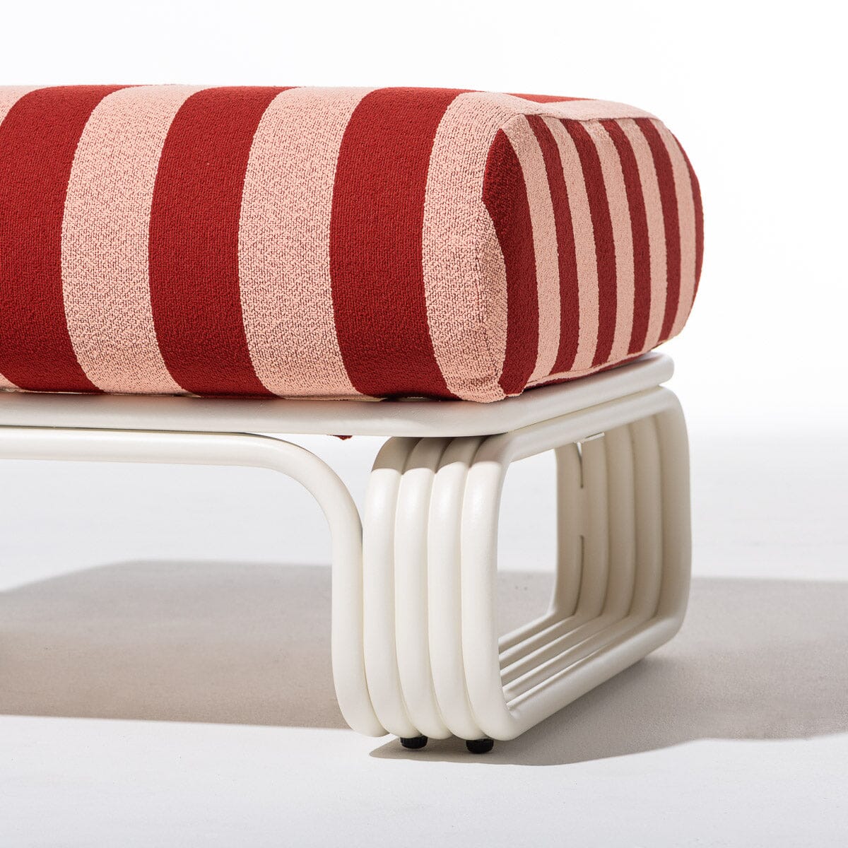 Contini Ottoman Kit - Antique White & Terry Terracotta Stripe Contini Ottoman Kit Business & Pleasure Co Aus 