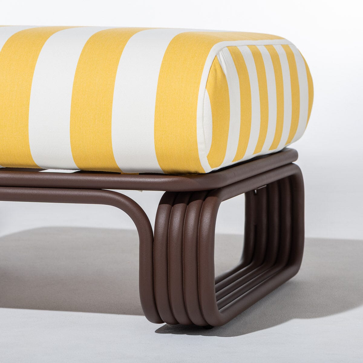 Contini Ottoman Kit - Merlot & Crew Mimosa Yellow Stripe Contini Ottoman Kit Business & Pleasure Co Aus 