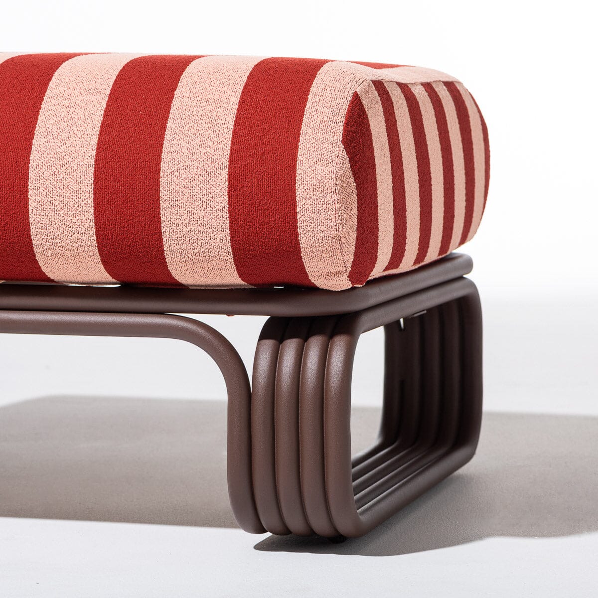 Contini Ottoman Kit - Merlot & Terry Terracotta Stripe Contini Ottoman Kit Business & Pleasure Co Aus 