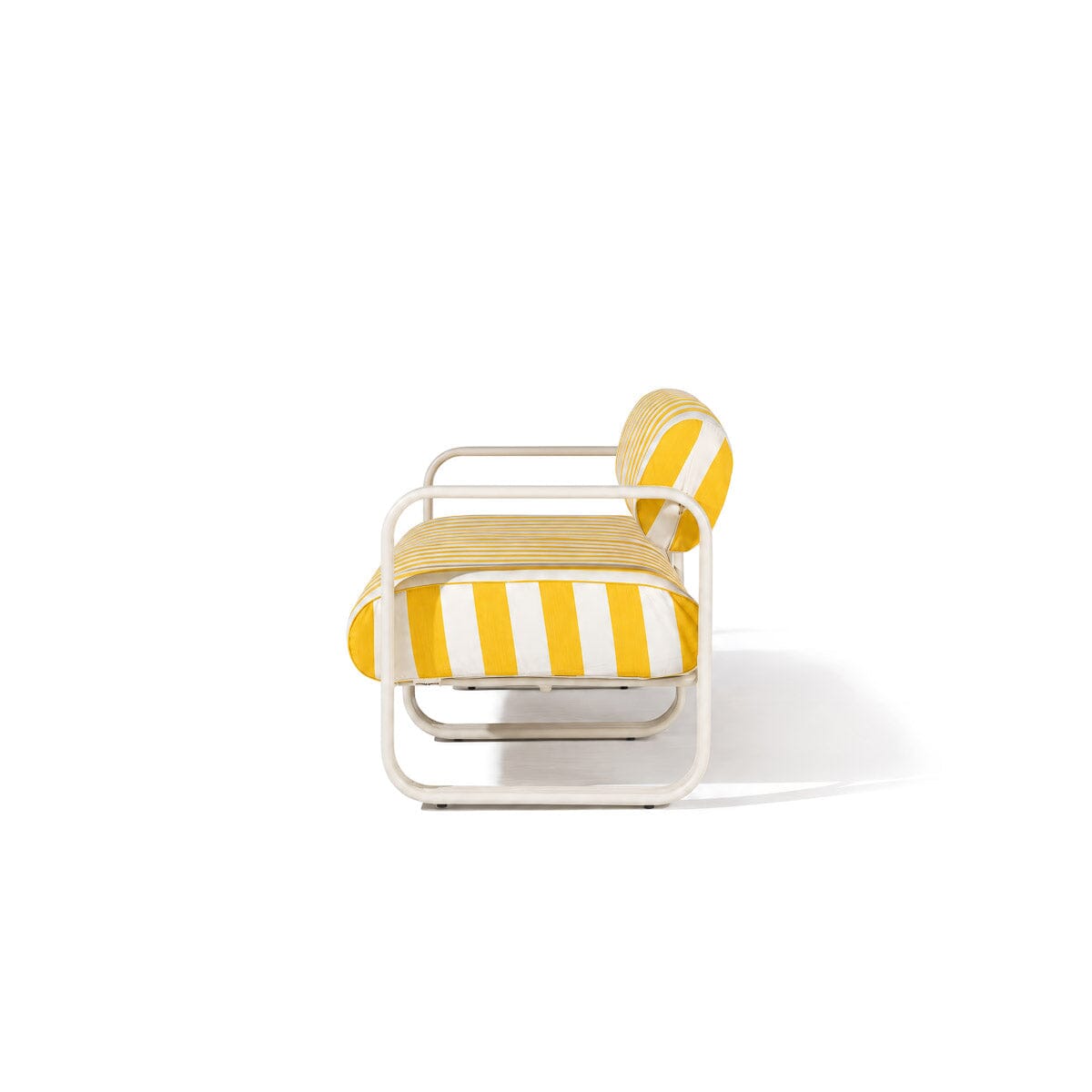 Contini Sofa Kit in Crew Mimosa Stripe | Antique White Frame Contini Sofa Kit Business & Pleasure Co Aus 