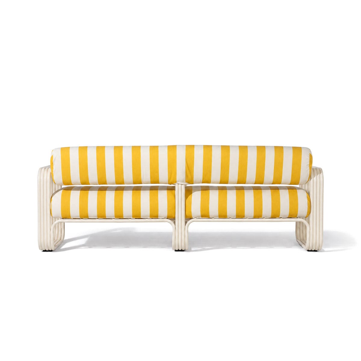 Contini Sofa Kit in Crew Mimosa Stripe | Antique White Frame Contini Sofa Kit Business & Pleasure Co Aus 