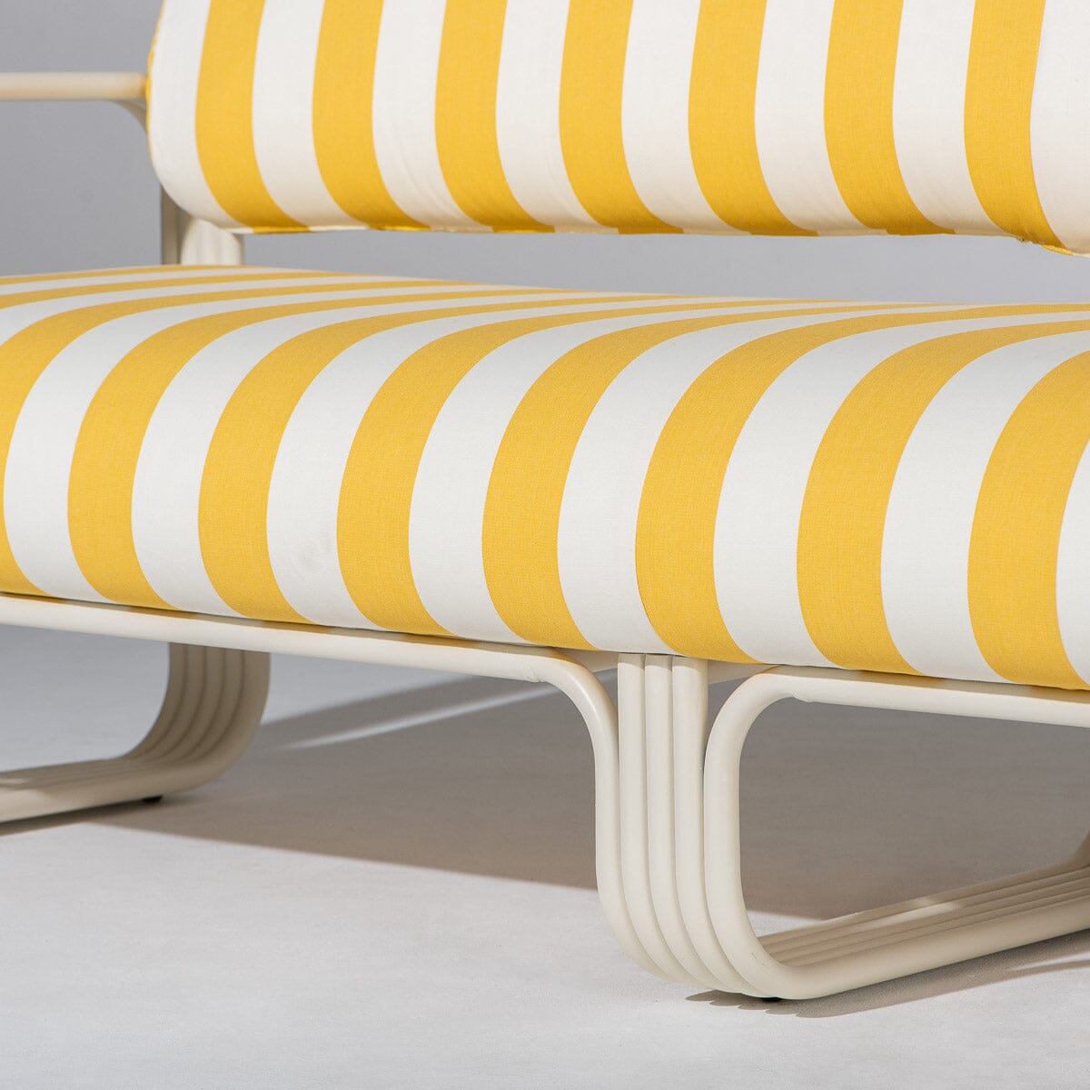 Contini Sofa Kit in Crew Mimosa Stripe | Antique White Frame Contini Sofa Kit Business & Pleasure Co Aus 