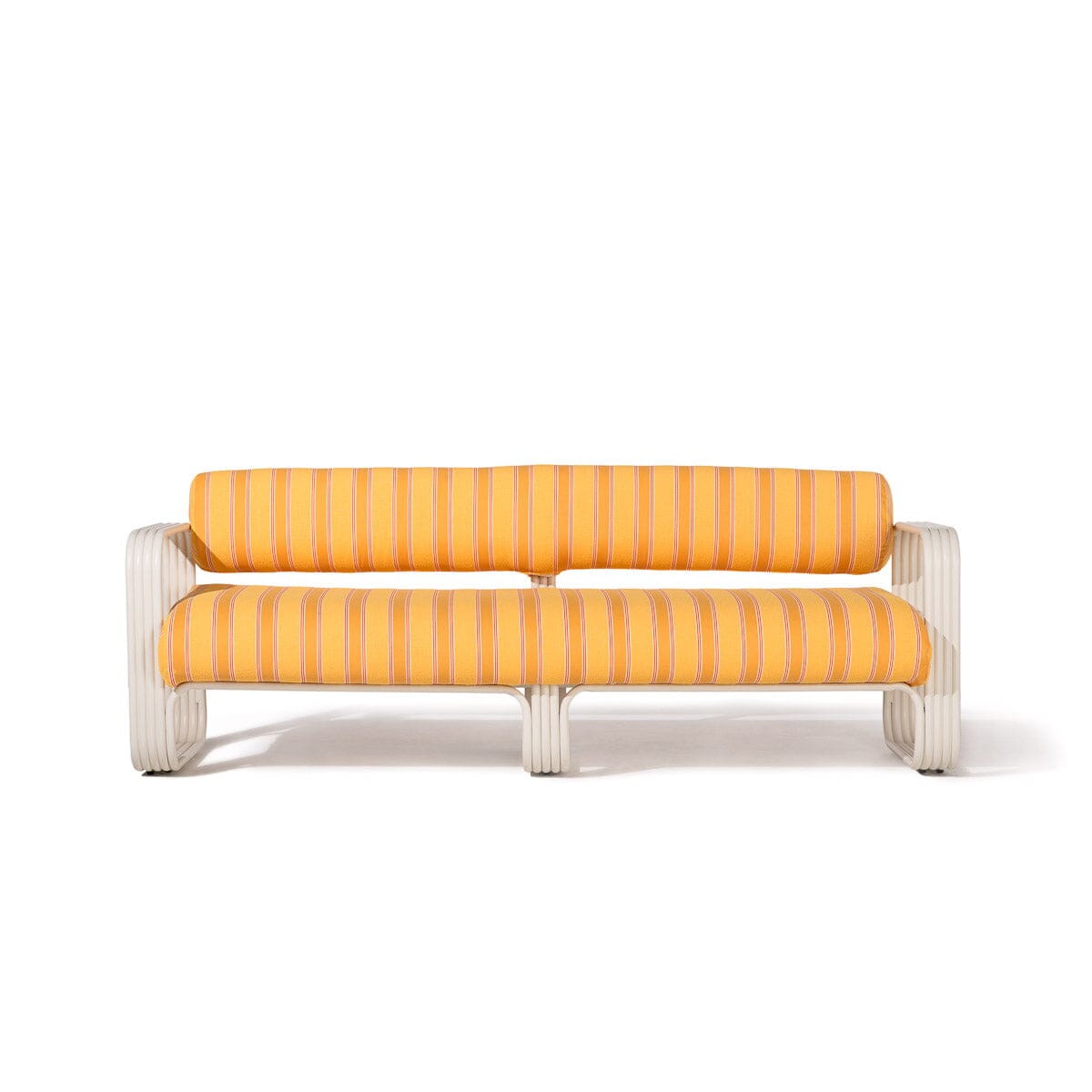 Product image of Contini Sofa Kit Bistro Papaya Stripe | Antique White Frame Contini Sofa Kit Business & Pleasure Co Aus 
