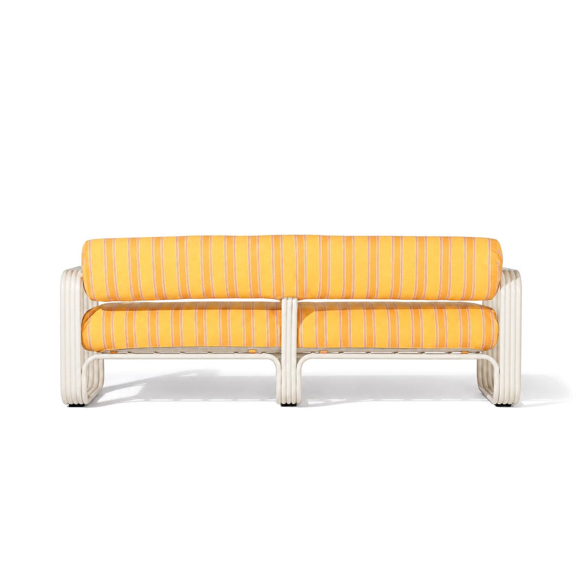 Contini Sofa Kit Bistro Papaya Stripe | Antique White Frame Contini Sofa Kit Business & Pleasure Co Aus 