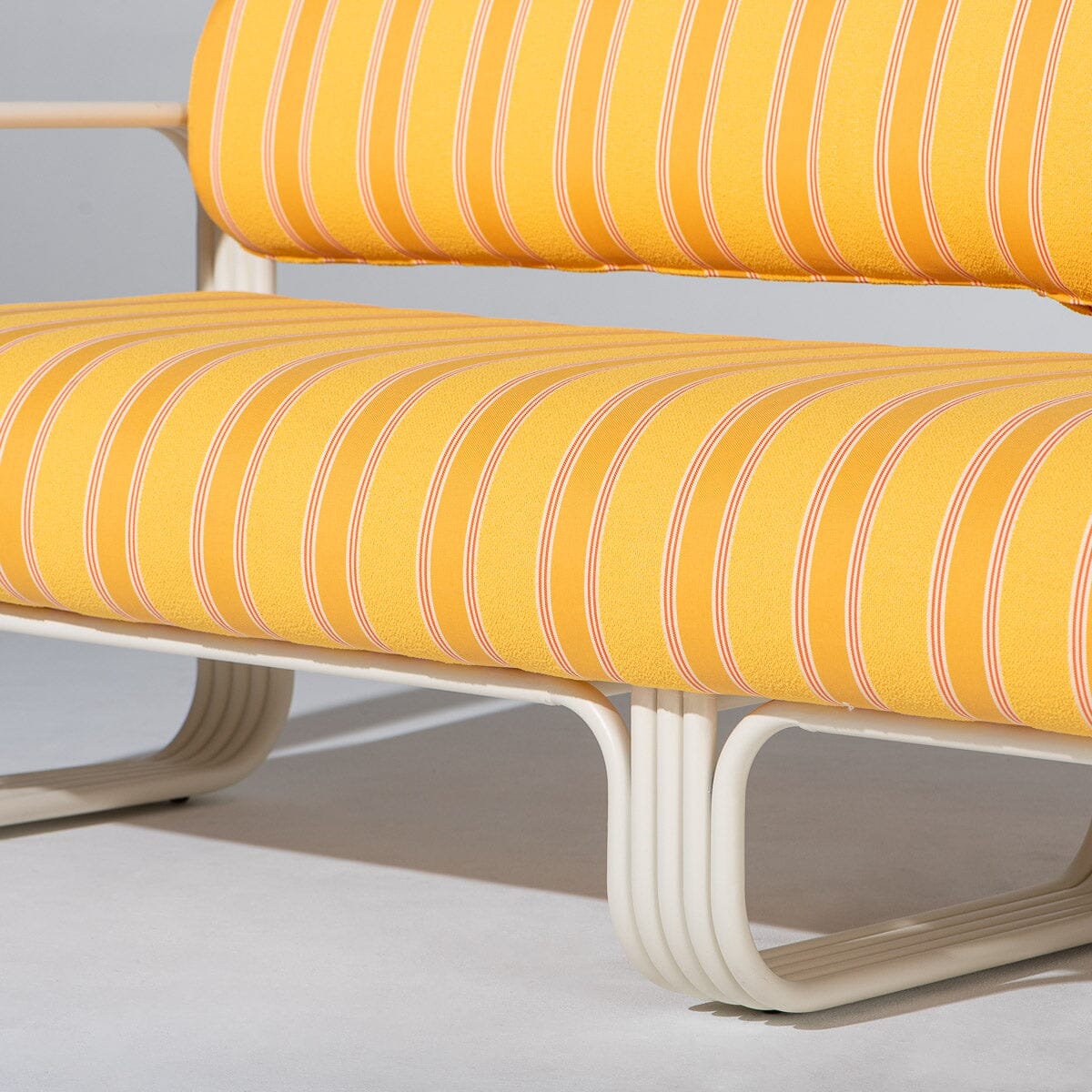 Contini Sofa Kit Bistro Papaya Stripe | Antique White Frame Contini Sofa Kit Business & Pleasure Co Aus 