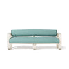 Swatch for Contini Sofa Kit in Rivie Green | Antique White Frame