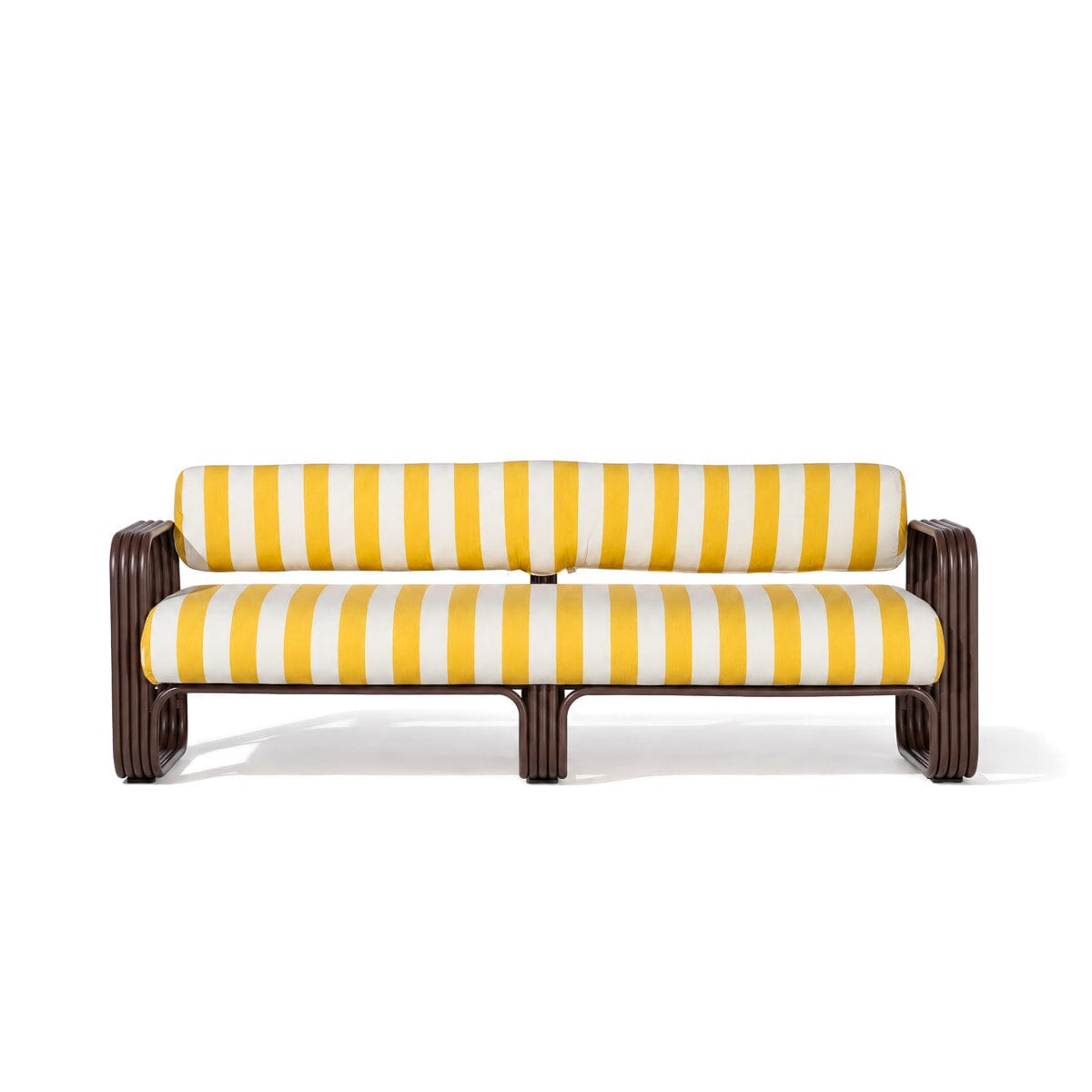 Product image of Contini Sofa Kit in Crew Mimosa Stripe | Merlot Frame Contini Sofa Kit Business & Pleasure Co Aus 