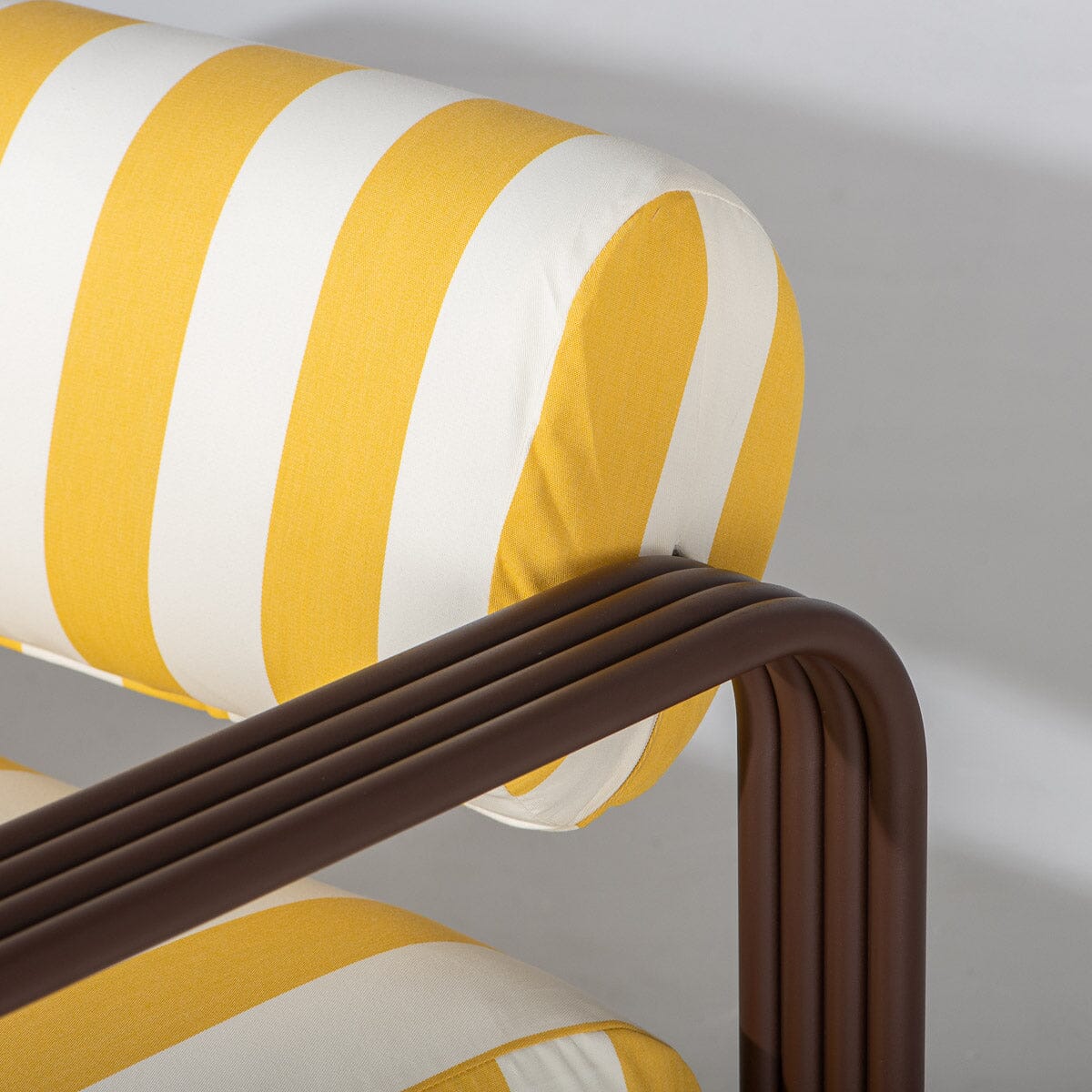 Contini Sofa Kit in Crew Mimosa Stripe | Merlot Frame Contini Sofa Kit Business & Pleasure Co Aus 