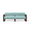 Swatch for Contini Sofa in Rivie Green | Merlot Frame