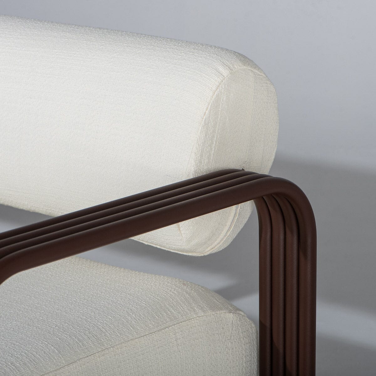 Contini Sofa Kit in Boucle Antique White | Merlot Frame Contini Sofa Kit Business & Pleasure Co Aus 