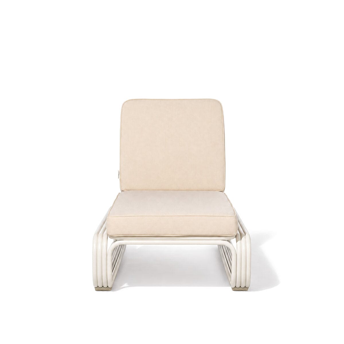 The Contini Sun Lounger in Tiki Natural | Antique White Frame Contini Sun Lounger Kit Business & Pleasure Co Aus 