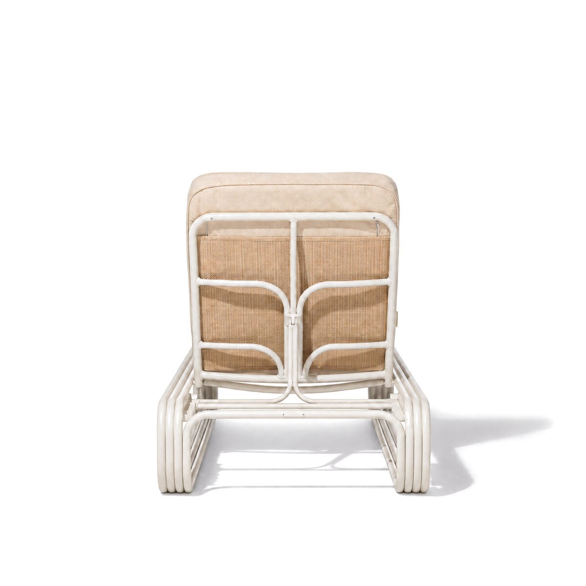 The Contini Sun Lounger in Tiki Natural | Antique White Frame Contini Sun Lounger Kit Business & Pleasure Co Aus 