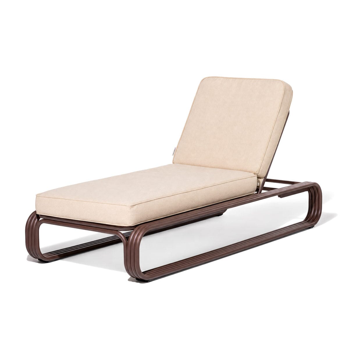 Product image of The Contini Sun Lounger in Tiki Natural | Merlot Frame Contini Sun Lounger Kit Business & Pleasure Co Aus 
