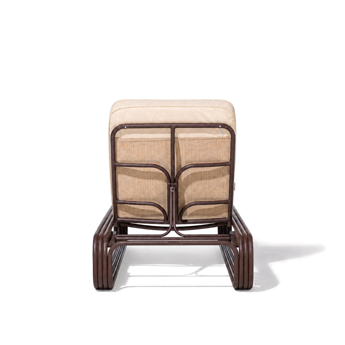 The Contini Sun Lounger in Tiki Natural | Merlot Frame Contini Sun Lounger Kit Business & Pleasure Co Aus 