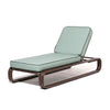 Swatch for The Contini Sun Lounger in Rivie Green | Merlot Frame