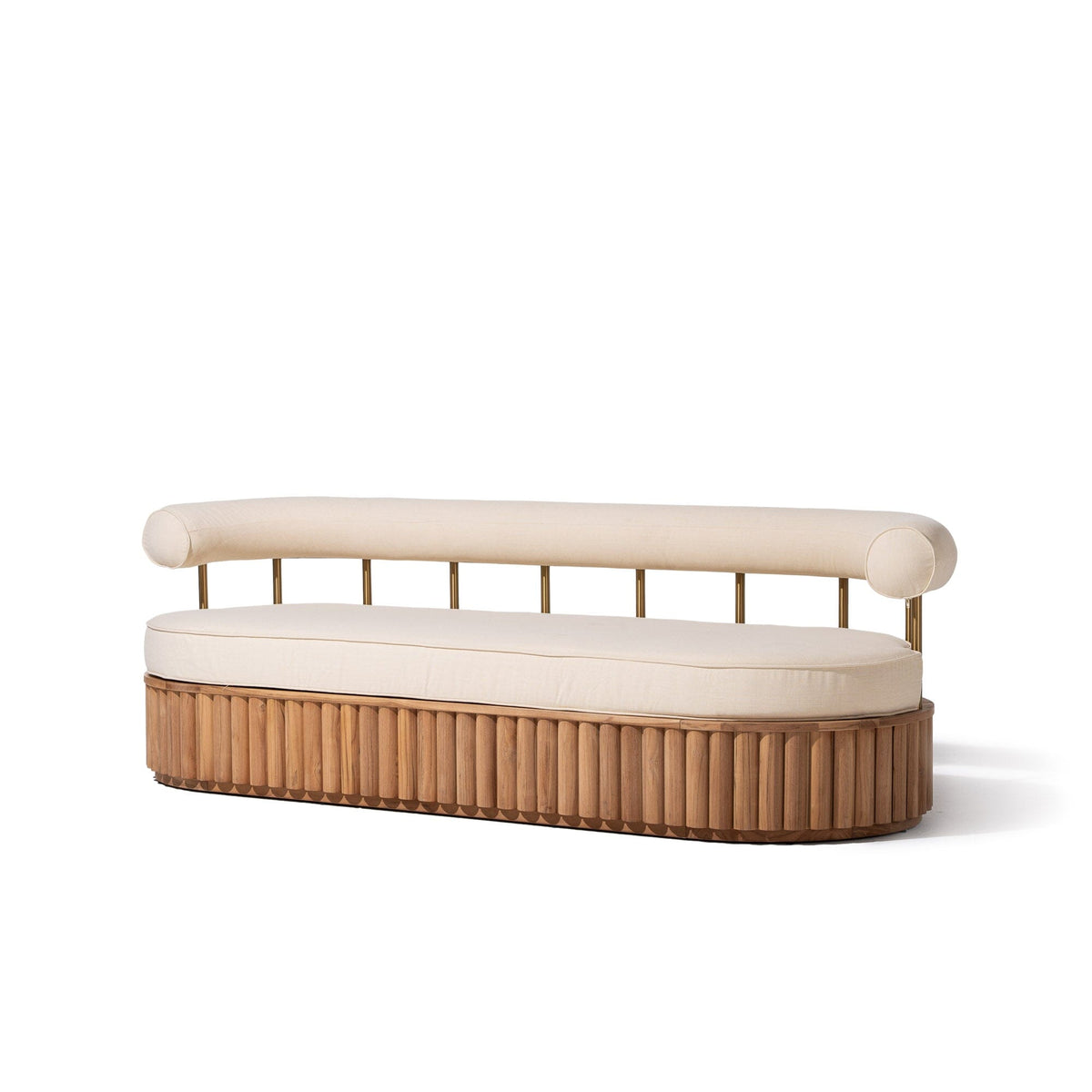 Daisy Sofa in Tiki Natural | Teakwood Frame Daisy Sofa Kit Business & Pleasure Co Aus 