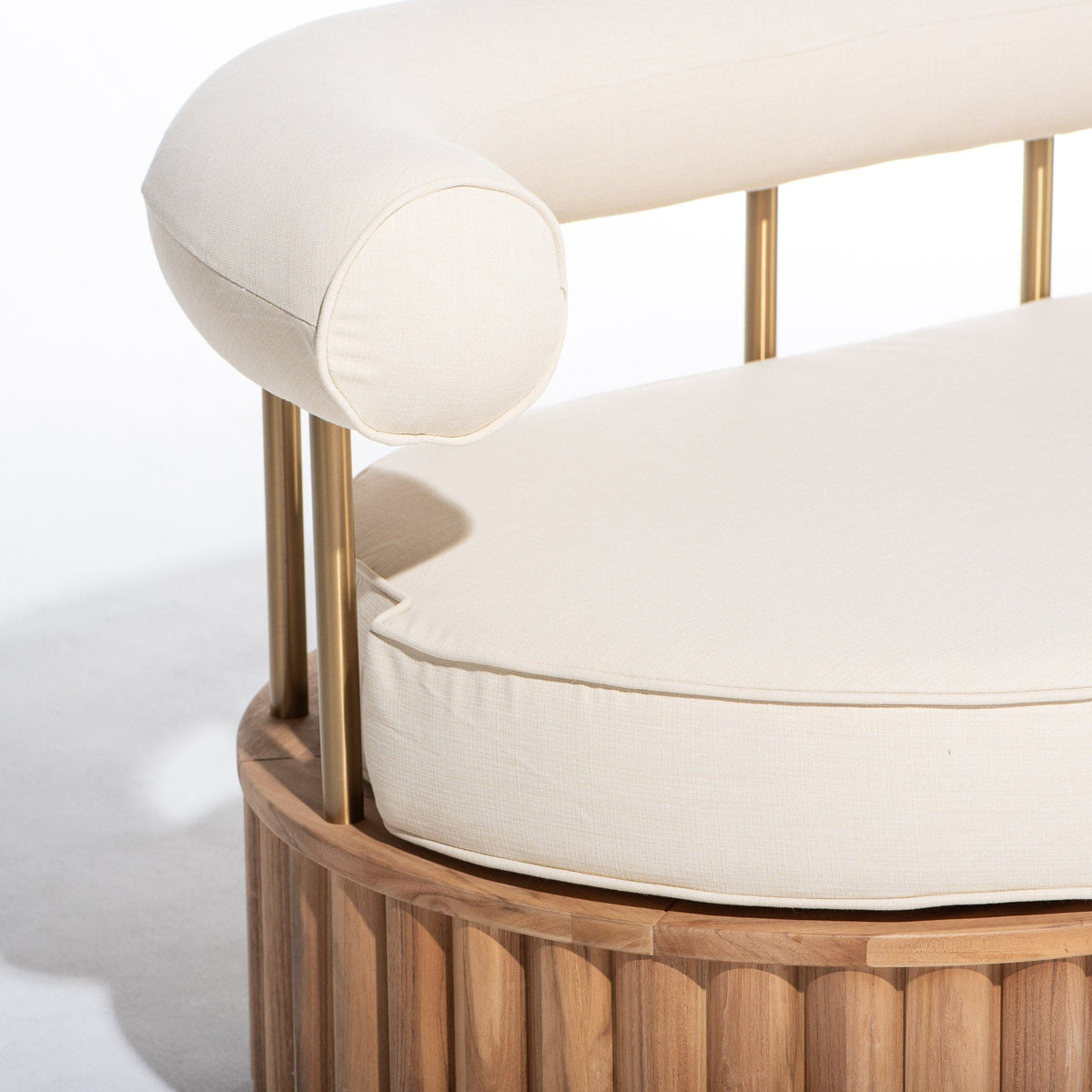 Daisy Sofa in Tiki Natural | Teakwood Frame Daisy Sofa Kit Business & Pleasure Co Aus 