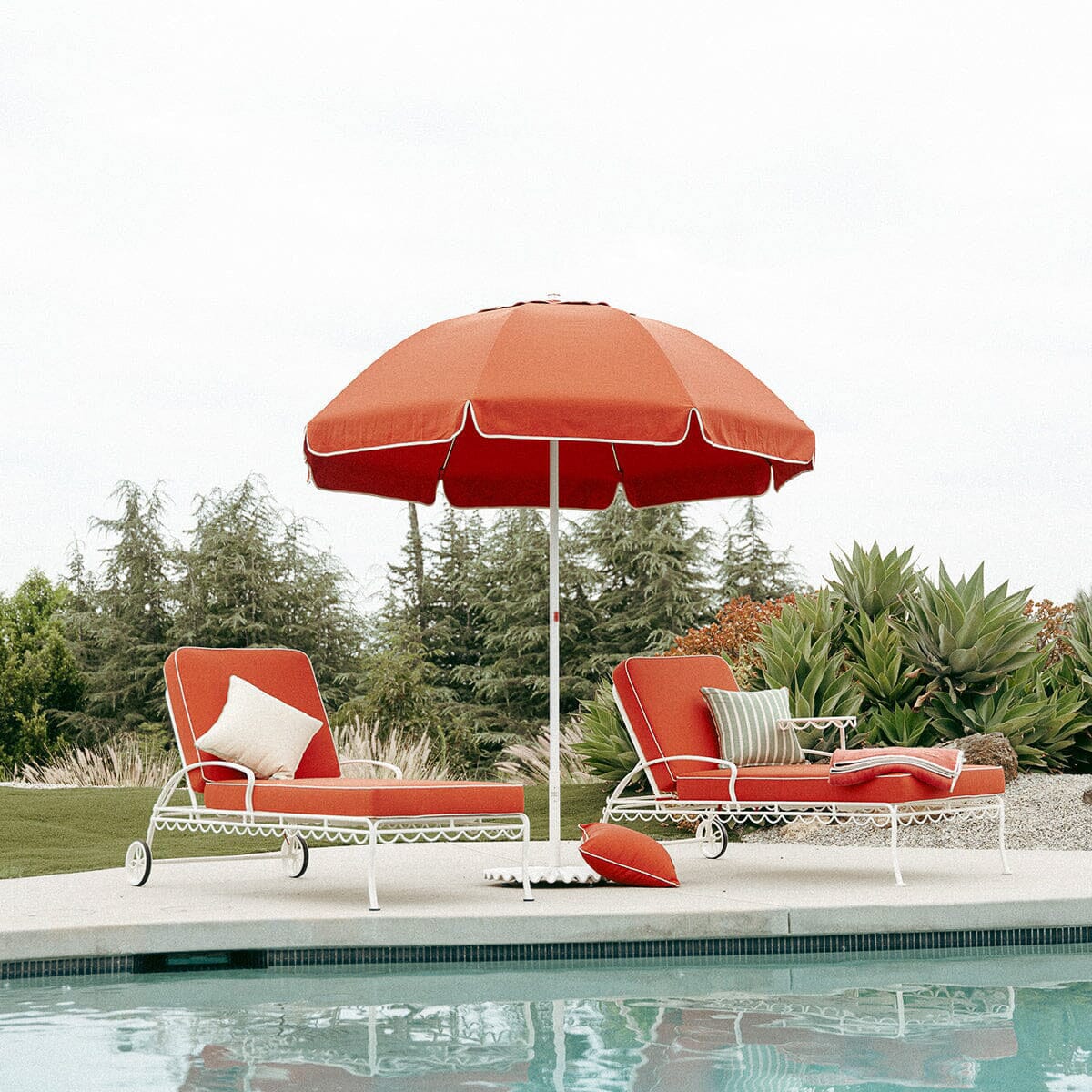 The Patio Umbrella - Elsa Red Patio Umbrella Business & Pleasure Co. 