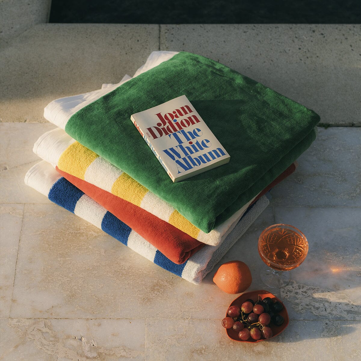 The Beach Towel - Crew Canyon Green Stripe Beach Towel Business & Pleasure Co. 