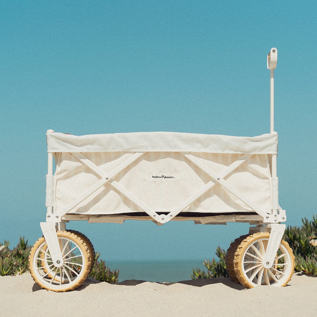 The Beach Cart - Monaco Natural Stripe Beach Cart Business & Pleasure Co Aus 