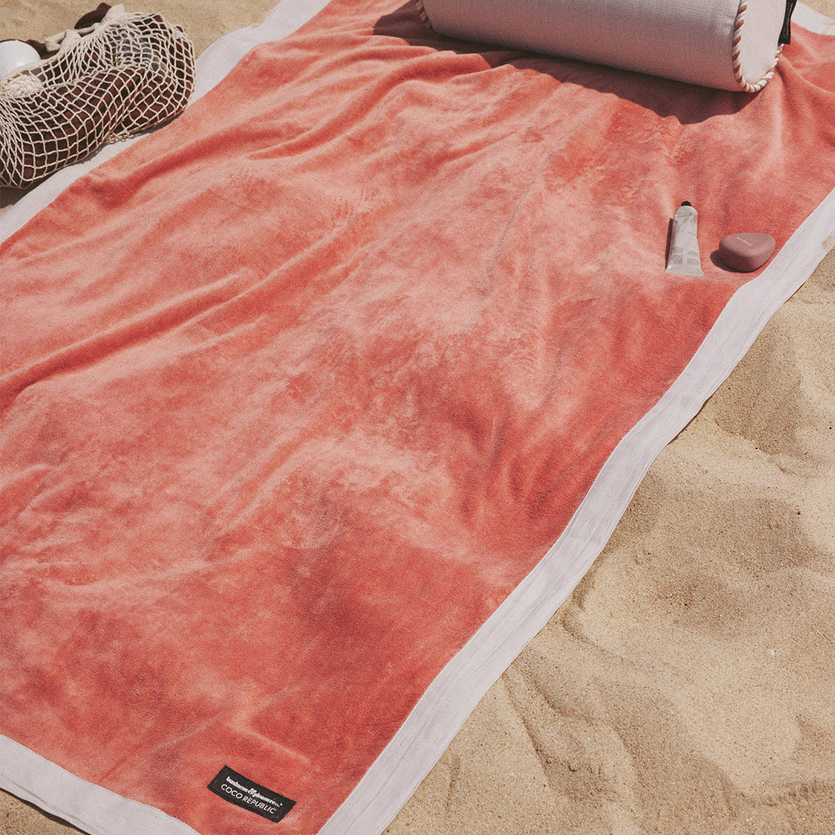 The Beach Towel - Coco Republic - Coral Natural