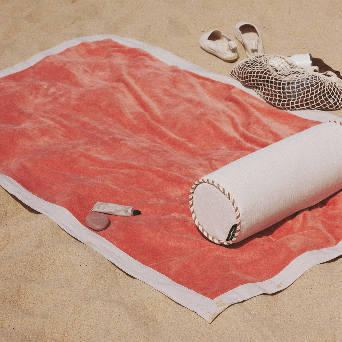 The Bolster Pillow - Coco Republic - Coral Natural