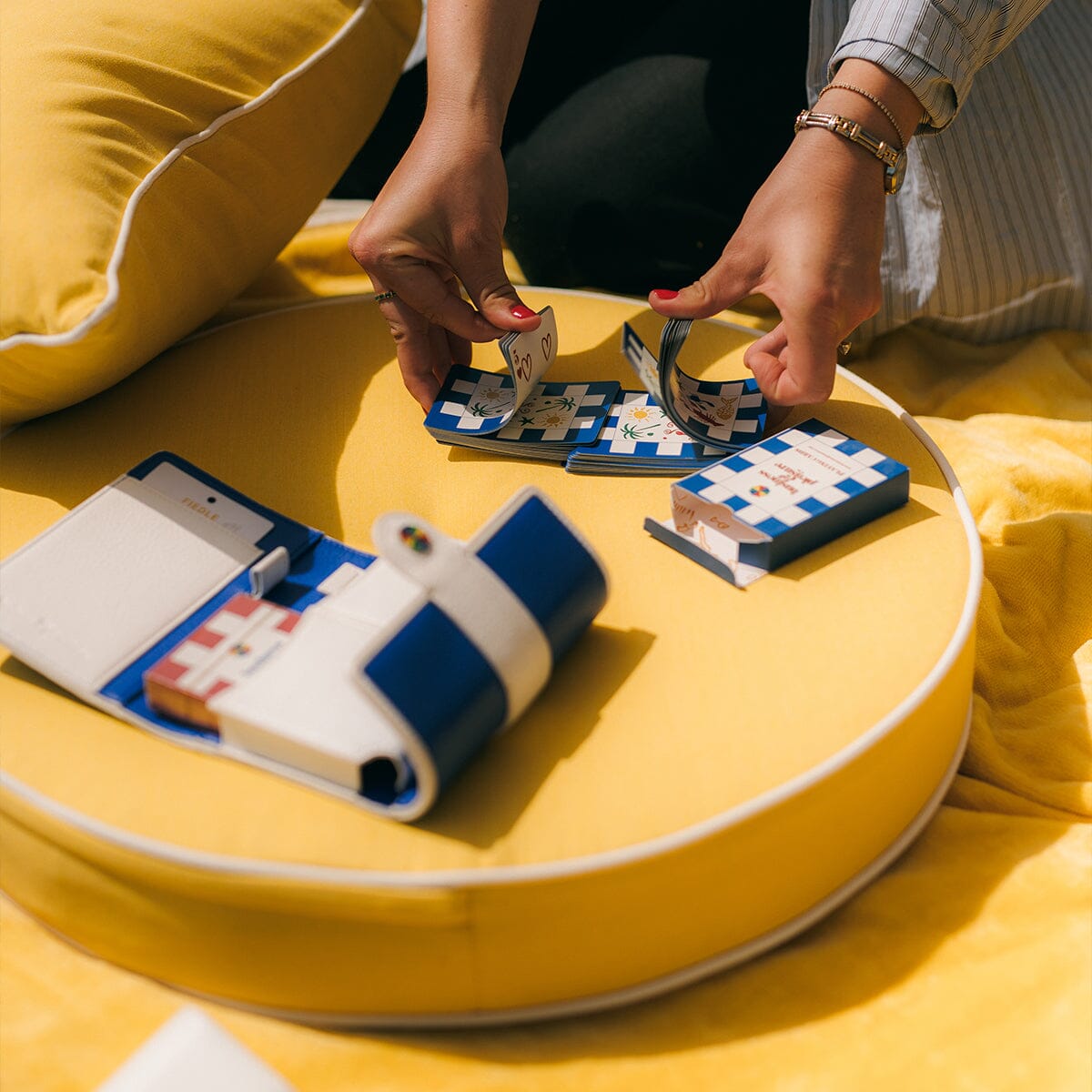 The Circular Pillow - Rivie Mimosa Circular Pillow Business & Pleasure Co. 