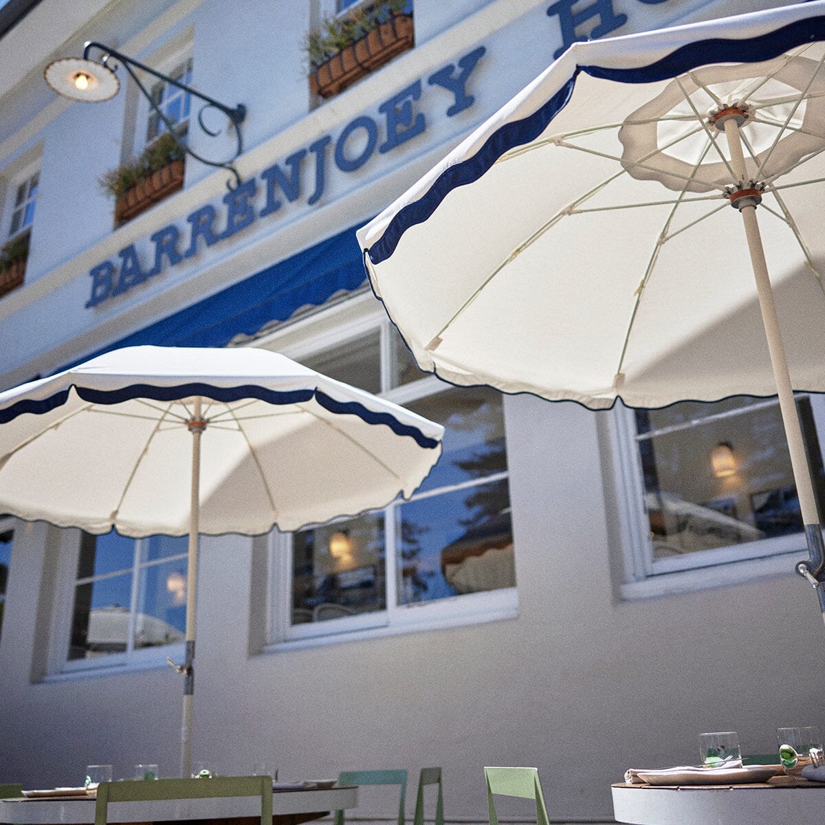 The Club Umbrella - Rivie White Beach Club Umbrella Business & Pleasure Co Aus 