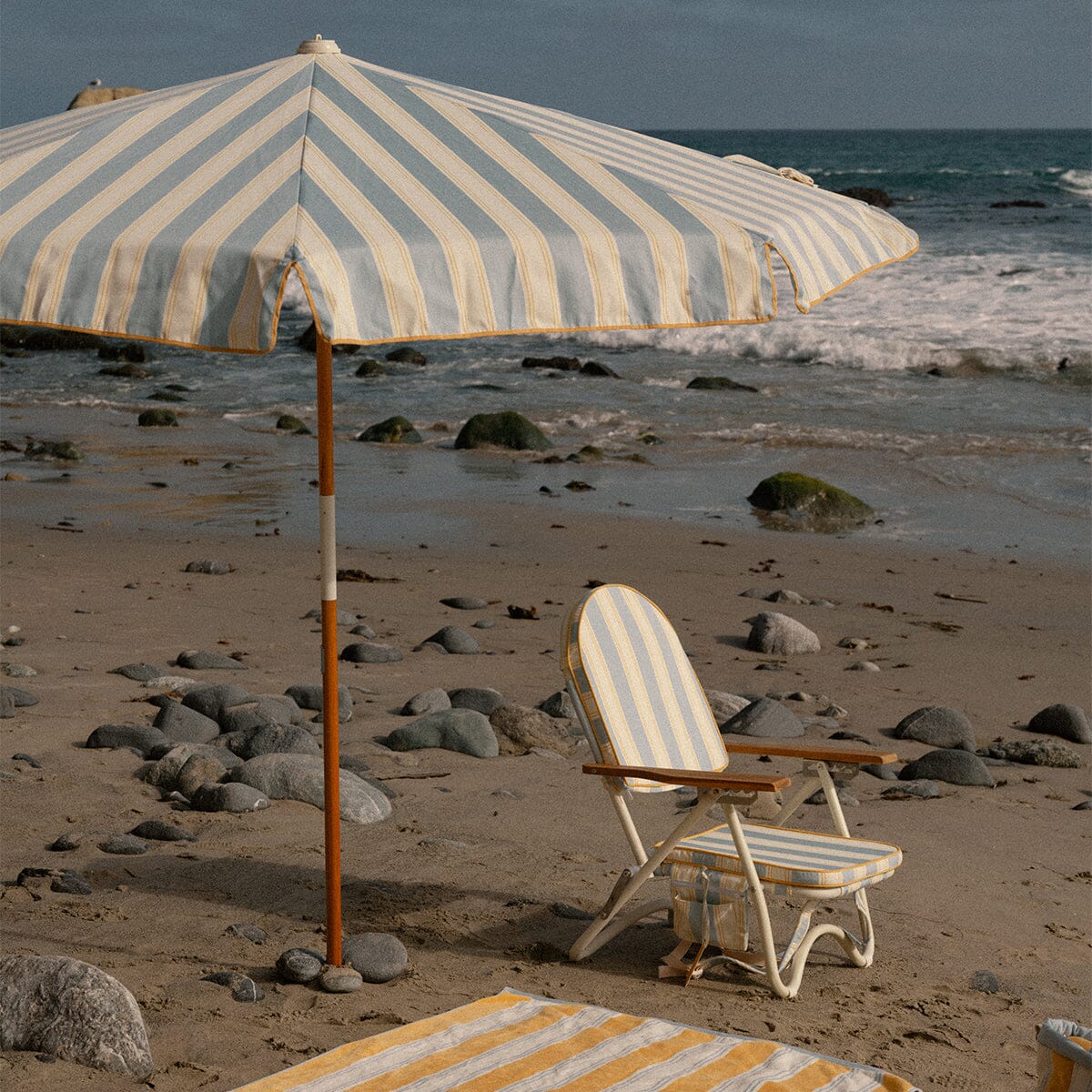 The Amalfi Umbrella - Tuuli Stripe Blue Amalfi Umbrella Business & Pleasure Co. 