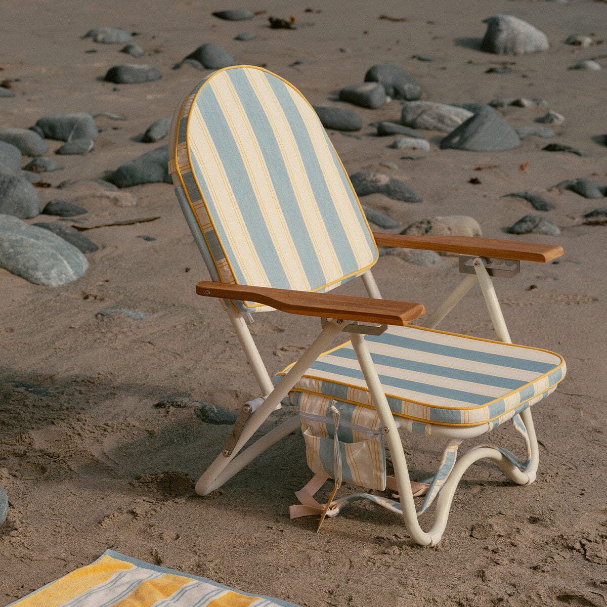 The Pam Chair - Tuuli Stripe Blue Pam Chair Business & Pleasure Co. 