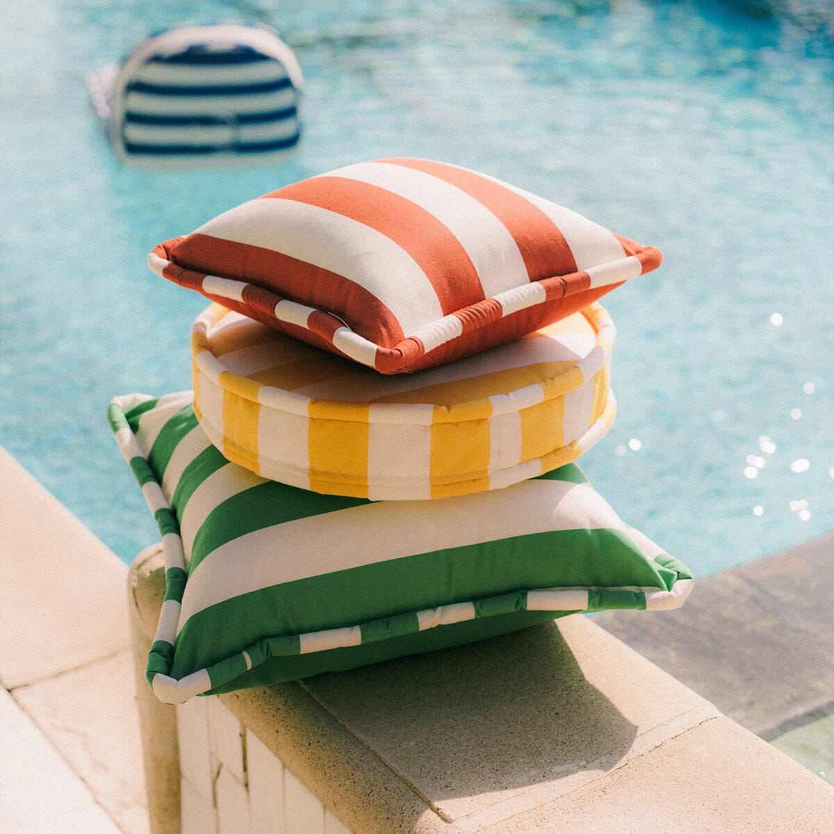The Euro Throw Pillow - Crew Canyon Green Stripe Euro Throw Pillow Business & Pleasure Co. 