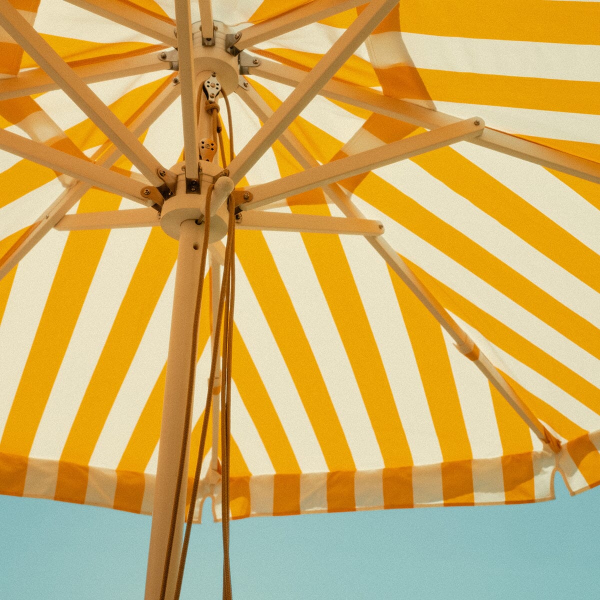 The Market Umbrella - Crew Mimosa Yellow Stripe Market Umbrella Business & Pleasure Co. 